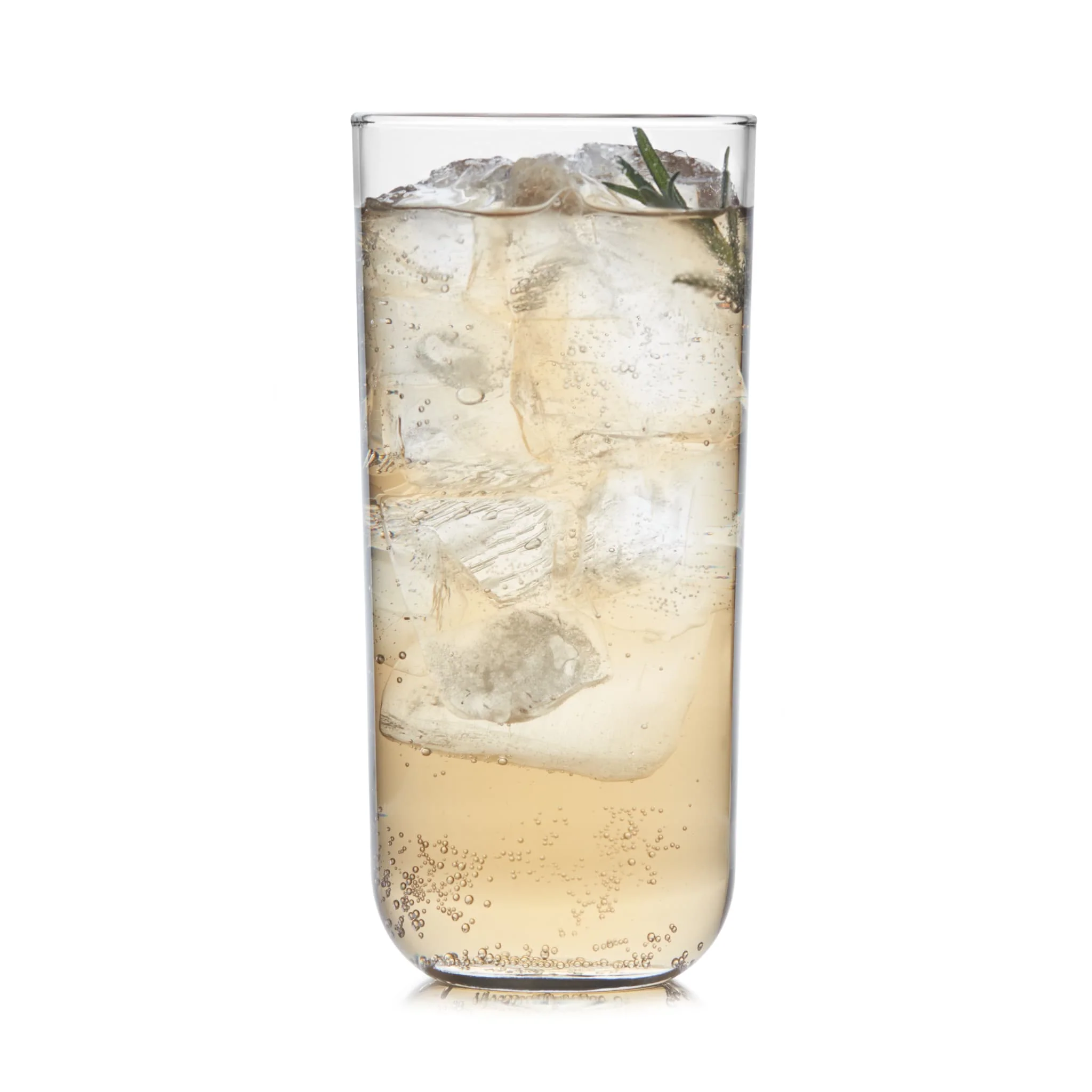 Libbey Polaris Axis 平底杯玻璃杯，17.75 盎司，8 只装
