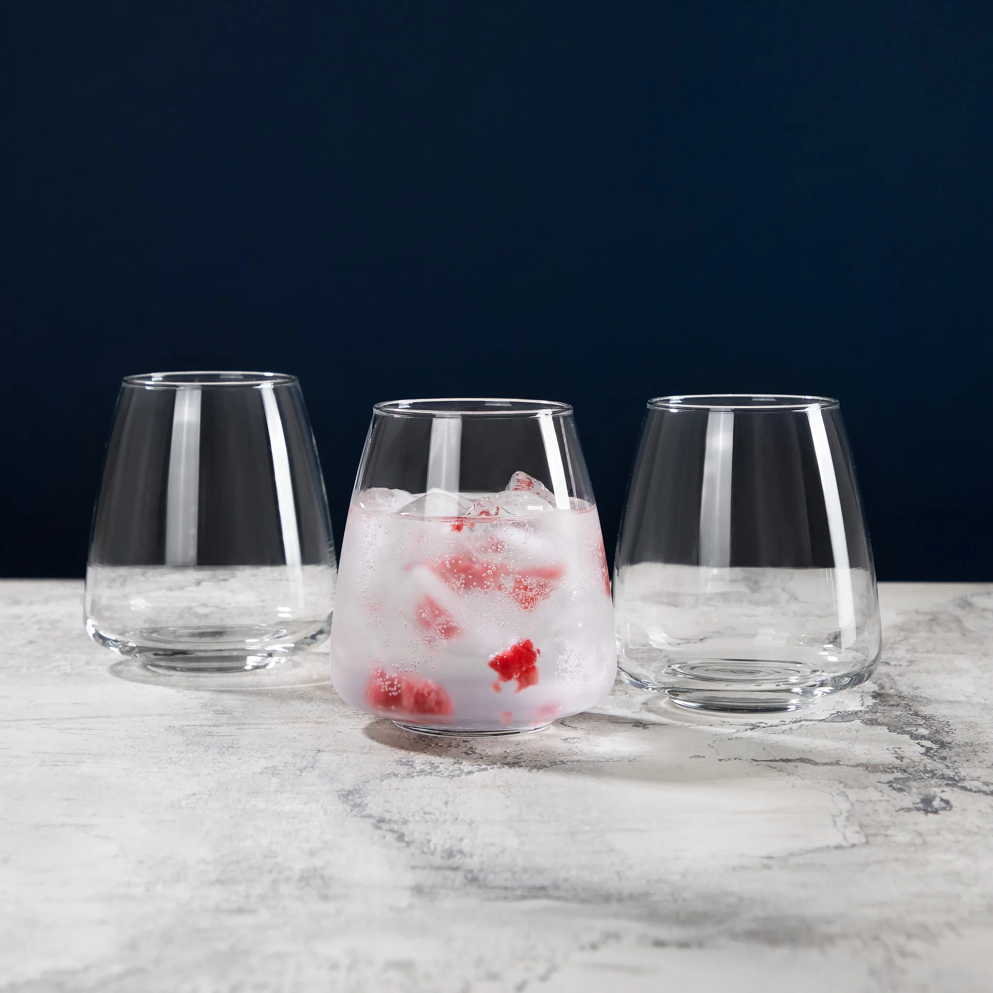 Libbey 无柄可叠放锥形多用酒杯，16 盎司，6 件套