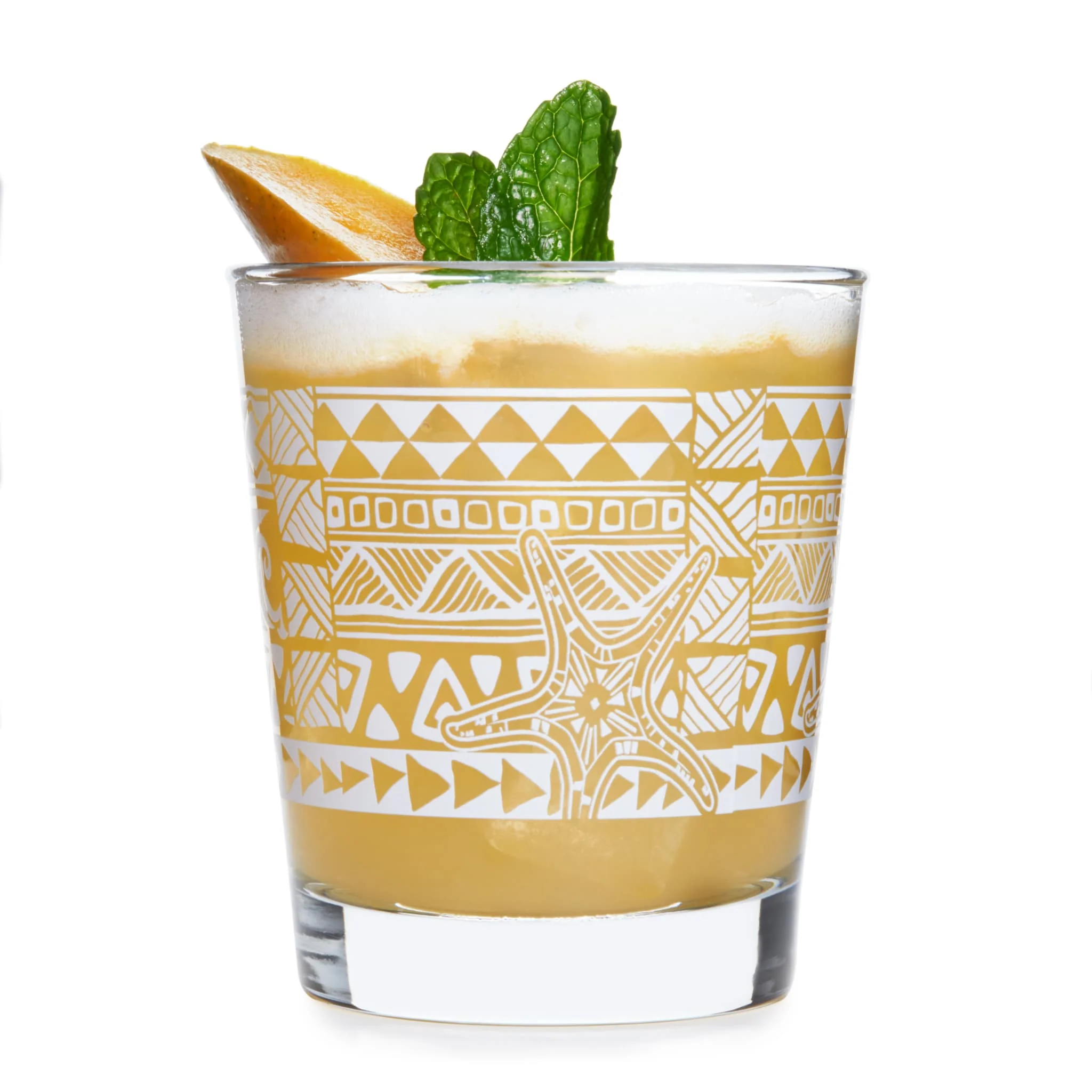 Libbey Tiki Kahiko 洛克杯，白色，13 ounce，4 只装