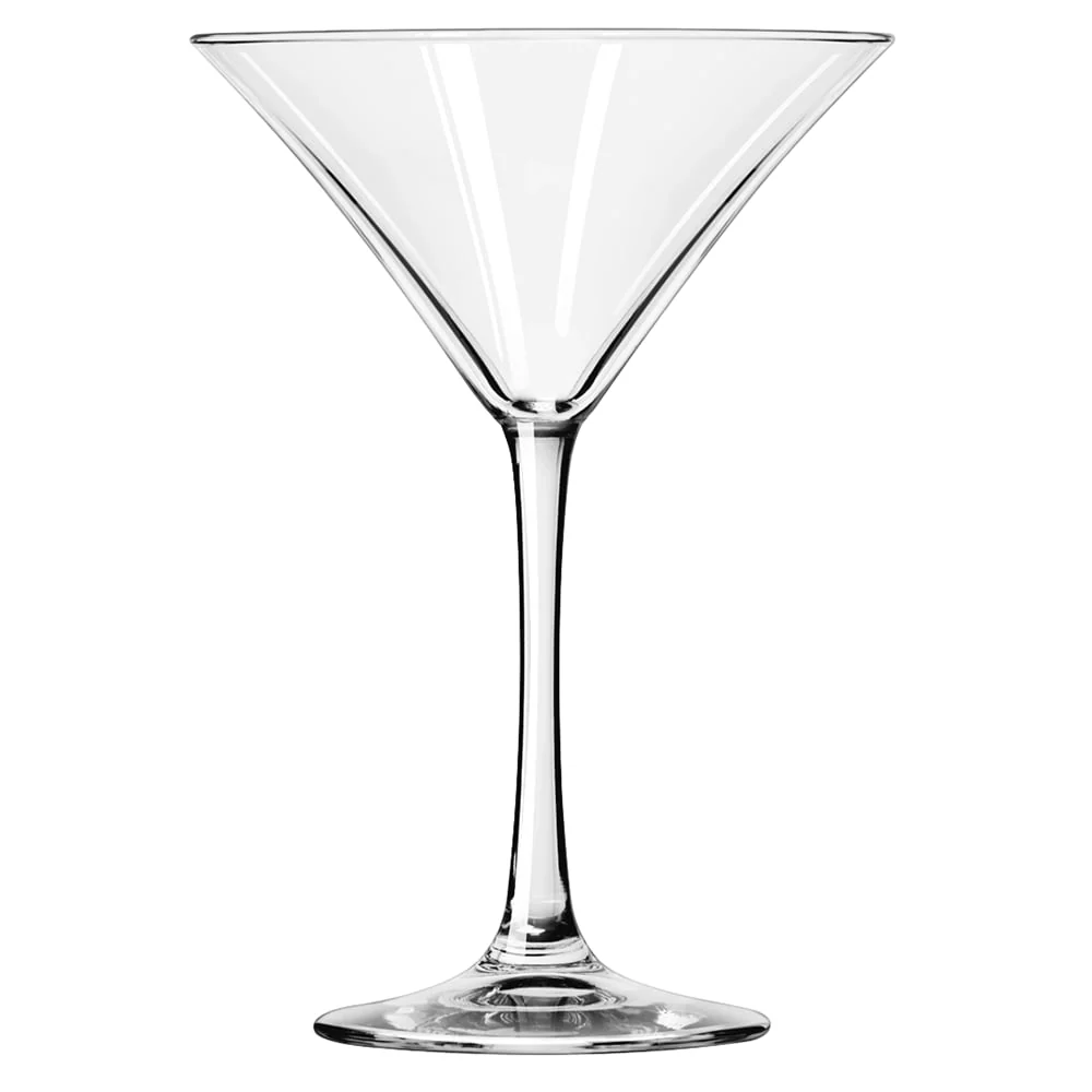 Libbey Vina Martini Glasses, 8 ounce, Set of 12