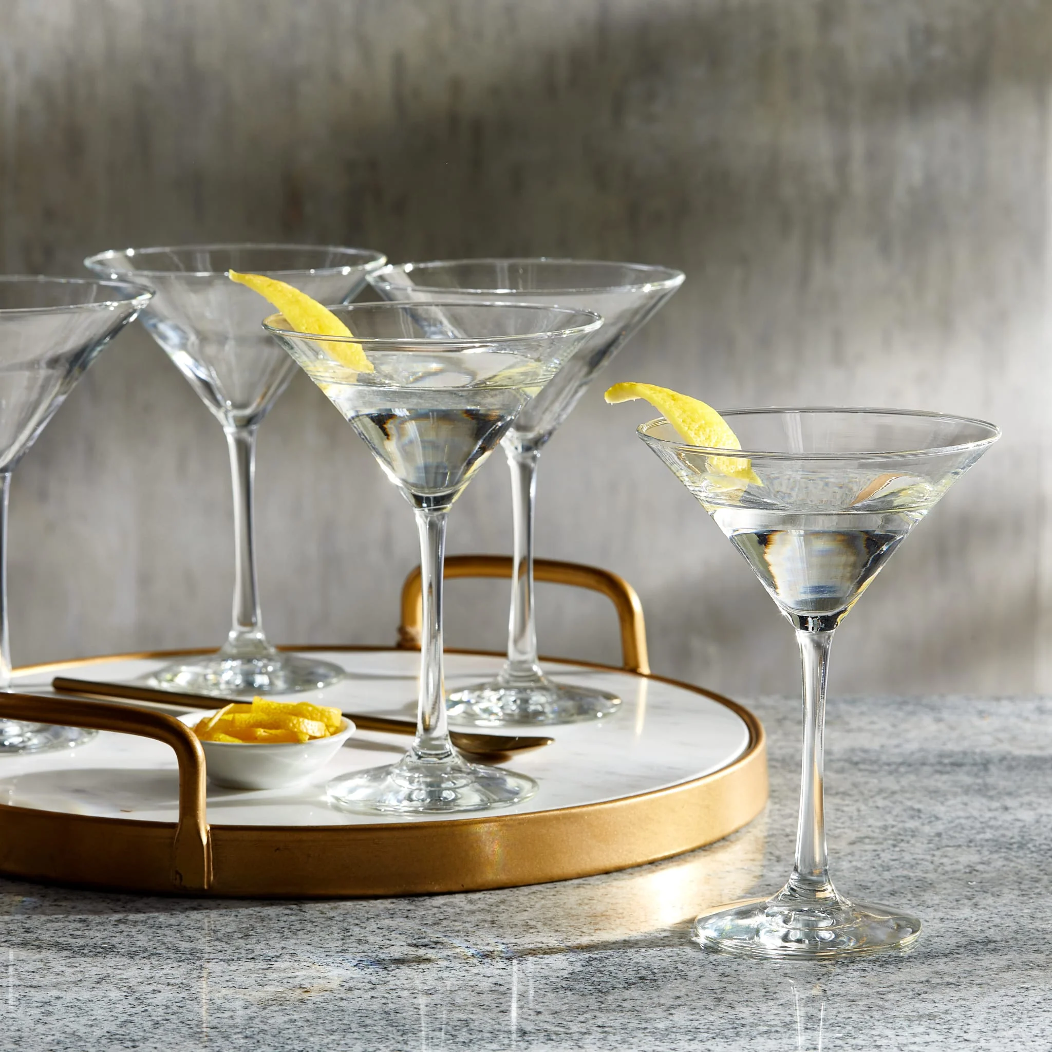 Libbey Entertaining Essentials Martini Glasses, 8 ounce, Set of 6