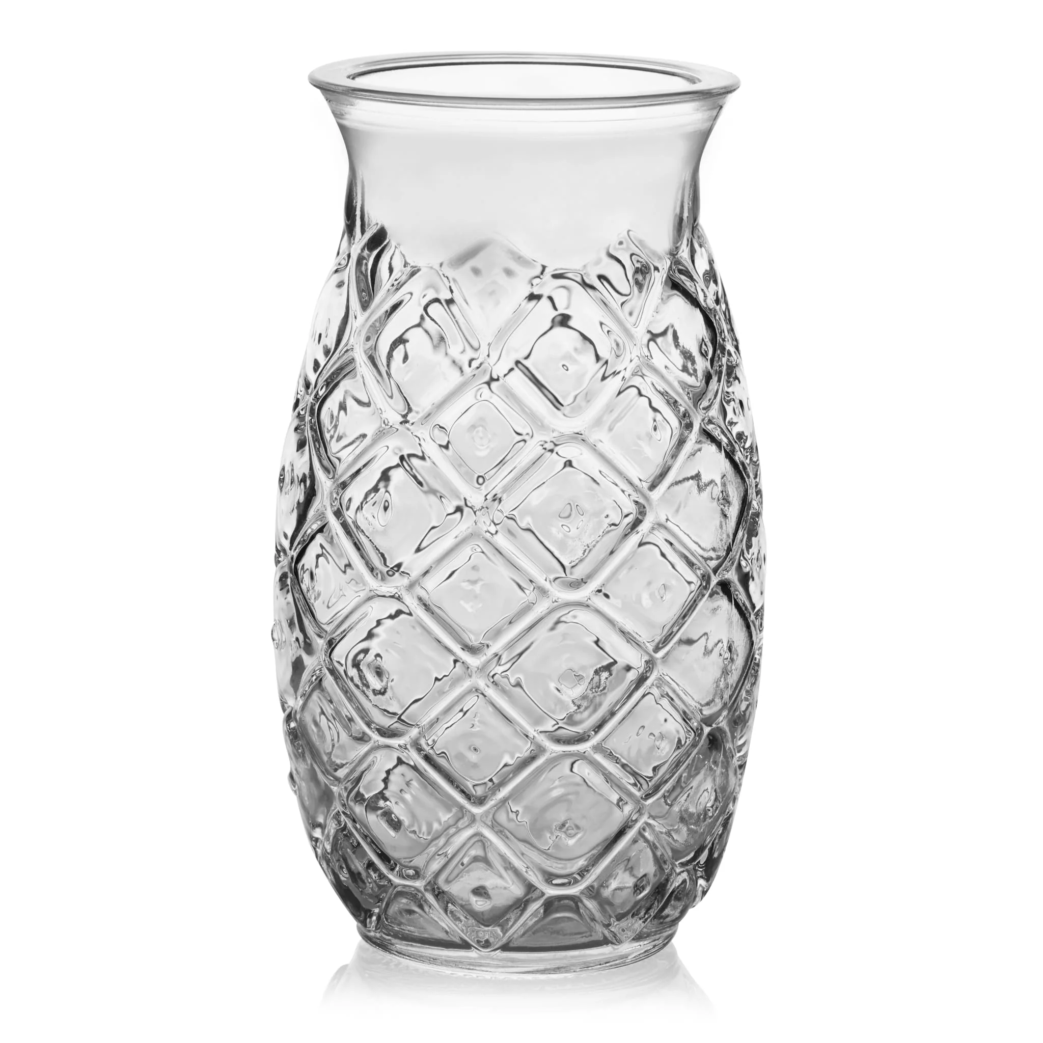 Libbey Tiki Pineapple Glasses, 17 ounce, Set of 4