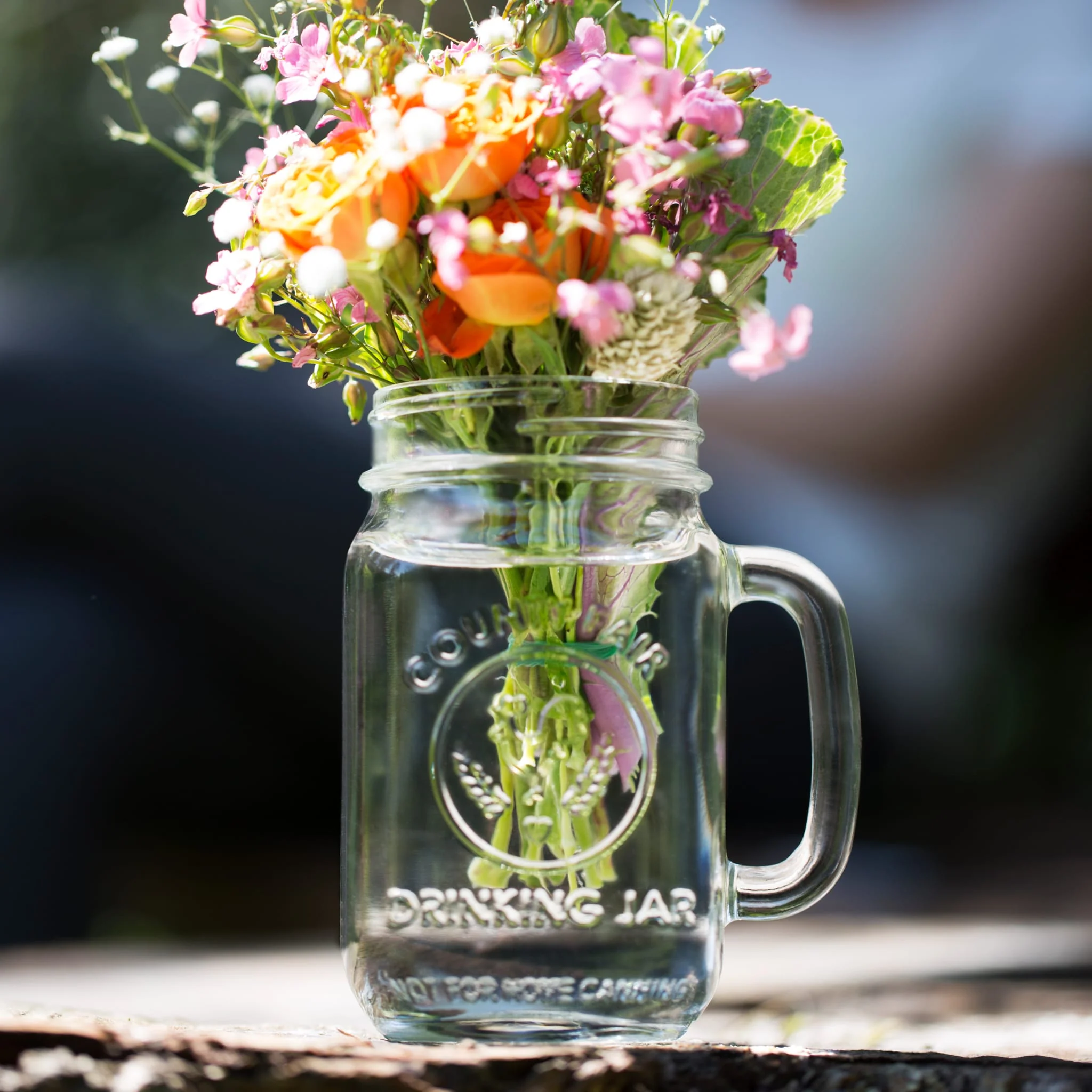 Libbey County Fair Glass Drinking Jars, 16.5 ounce, Set of 12