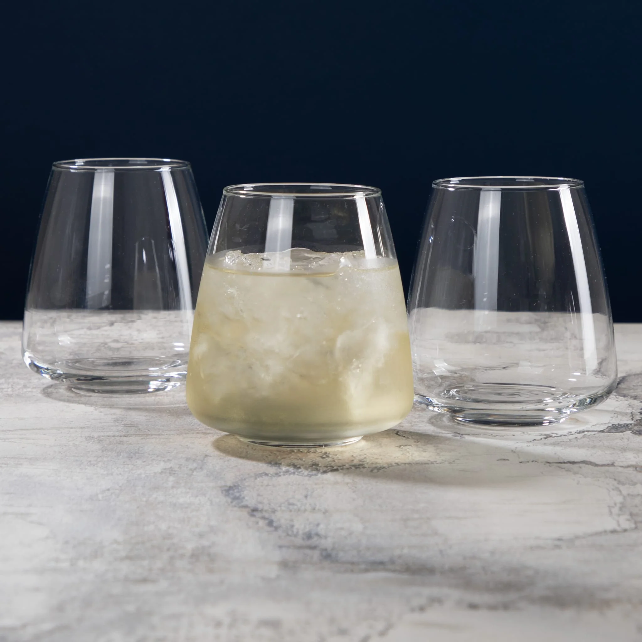 Libbey 无柄可叠放锥形多用酒杯，16 盎司，6 件套