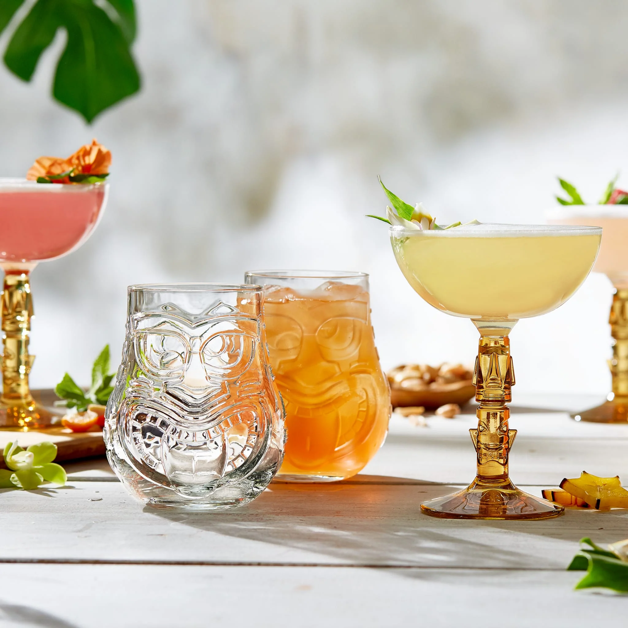 Libbey Tiki Coupe Cocktail Glasses, 8.5 ounce, Set of 4