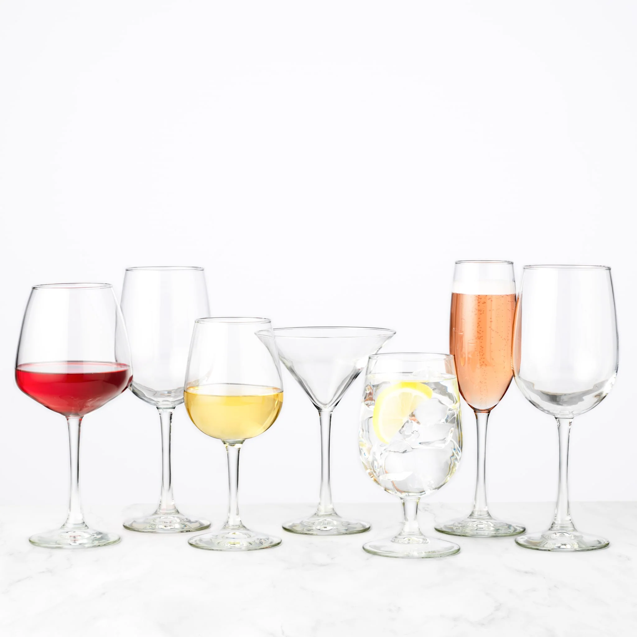 Libbey Vina 钻石纹气球葡萄酒杯，18.25 盎司，12 只装