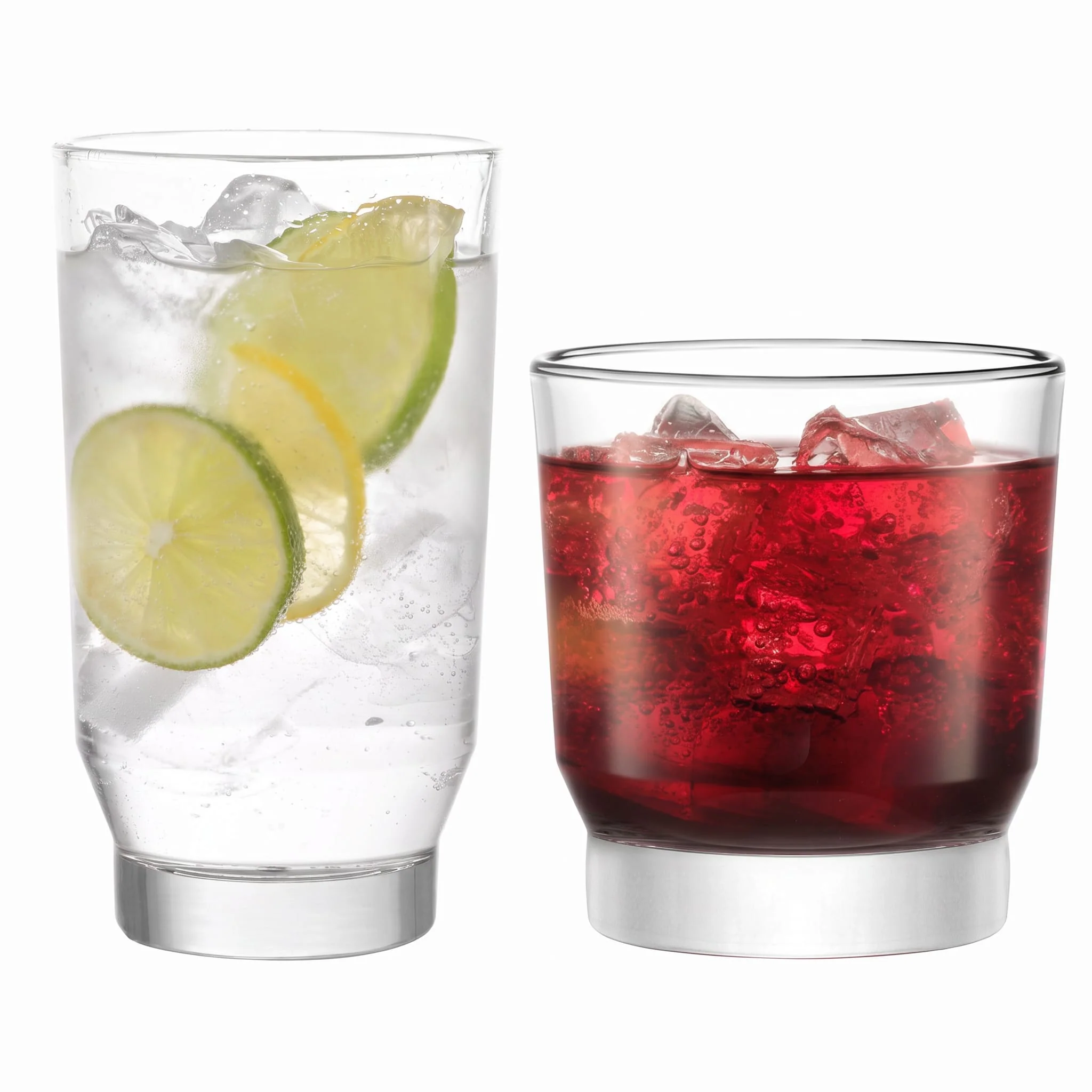 Libbey Merida 8 件套平底杯和洛克杯套装