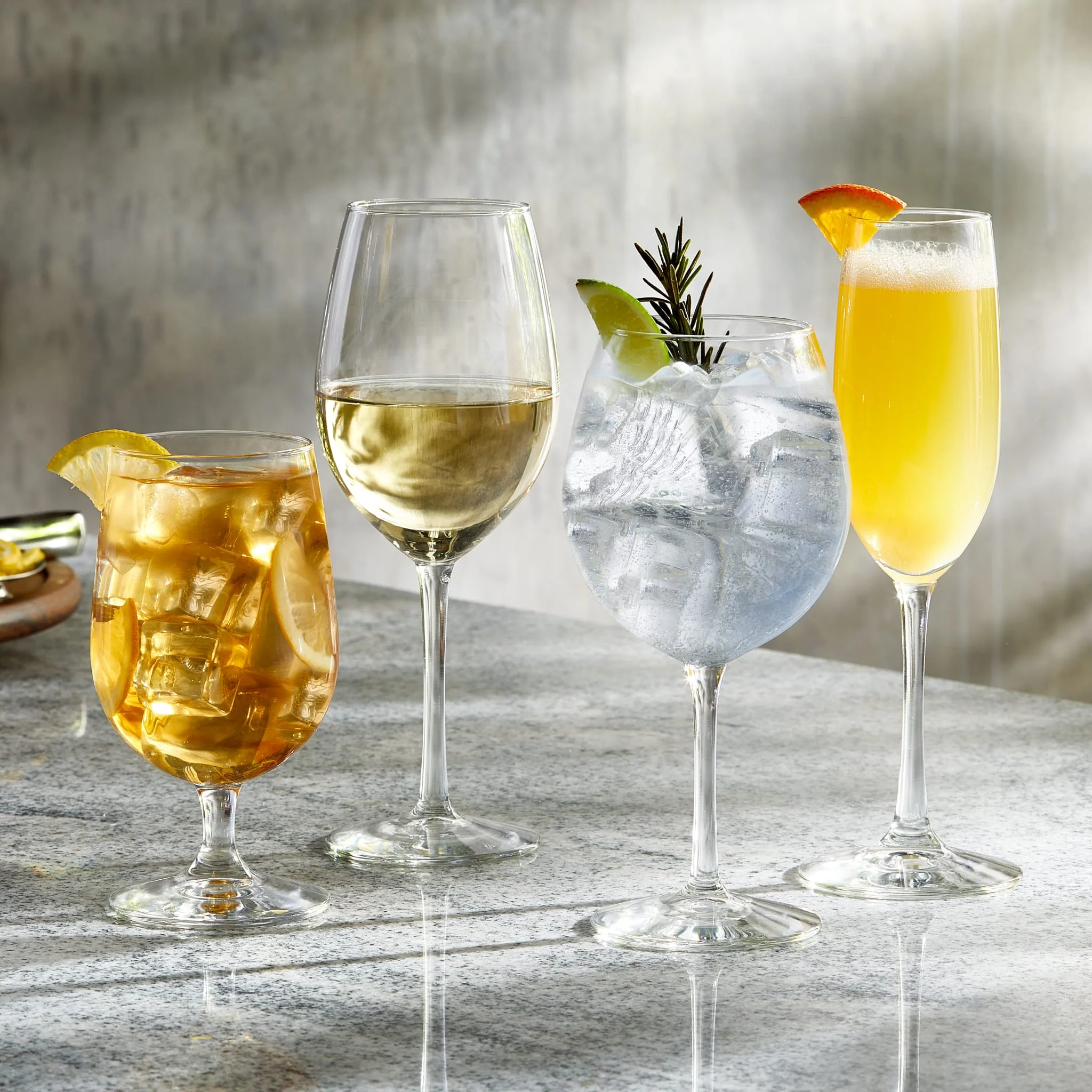 Libbey Entertaining Essentials Multi Purpose Goblet Glasses, 16 ounce, Set of 6