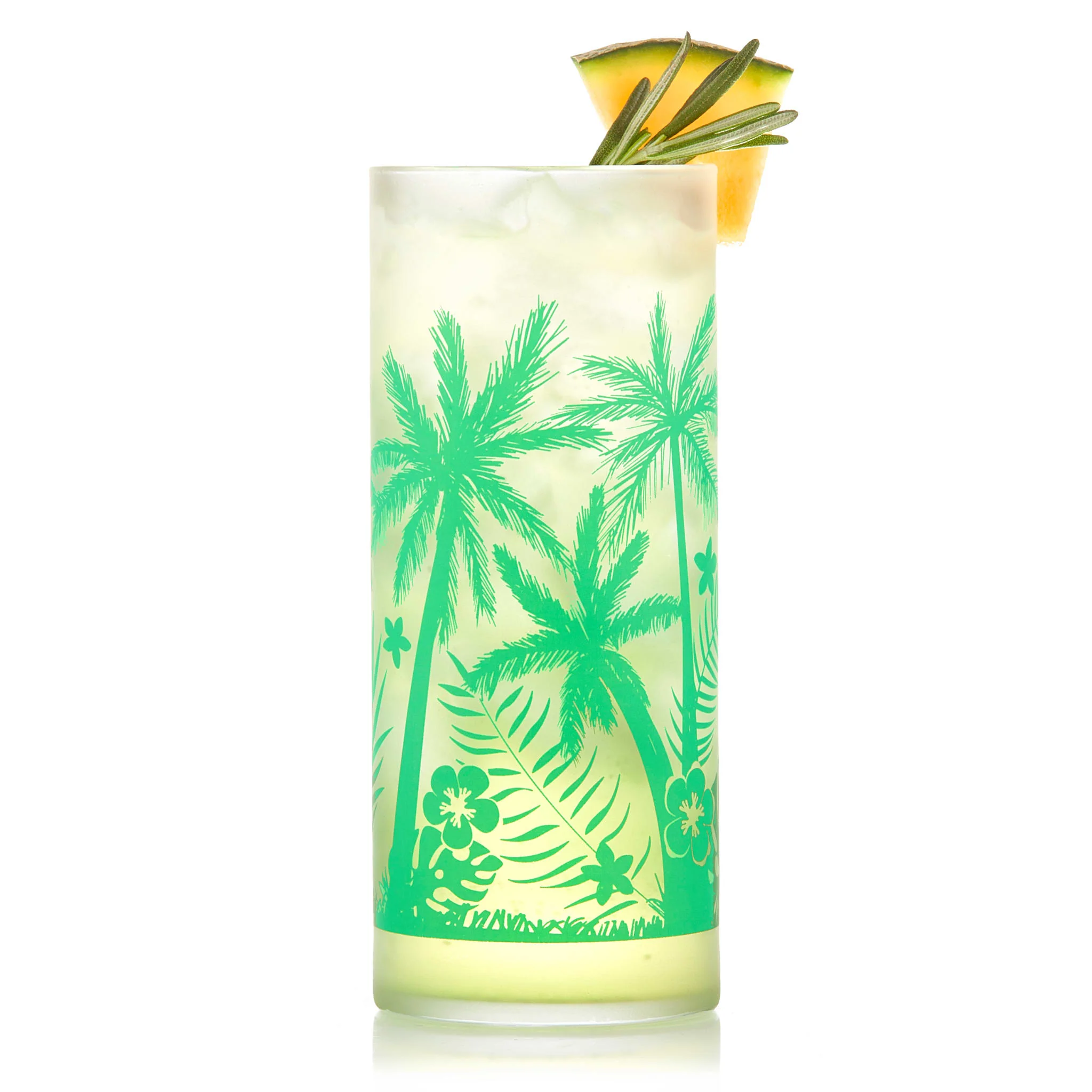 Libbey Vintage Palm Trees 冷饮杯，16盎司，4只装