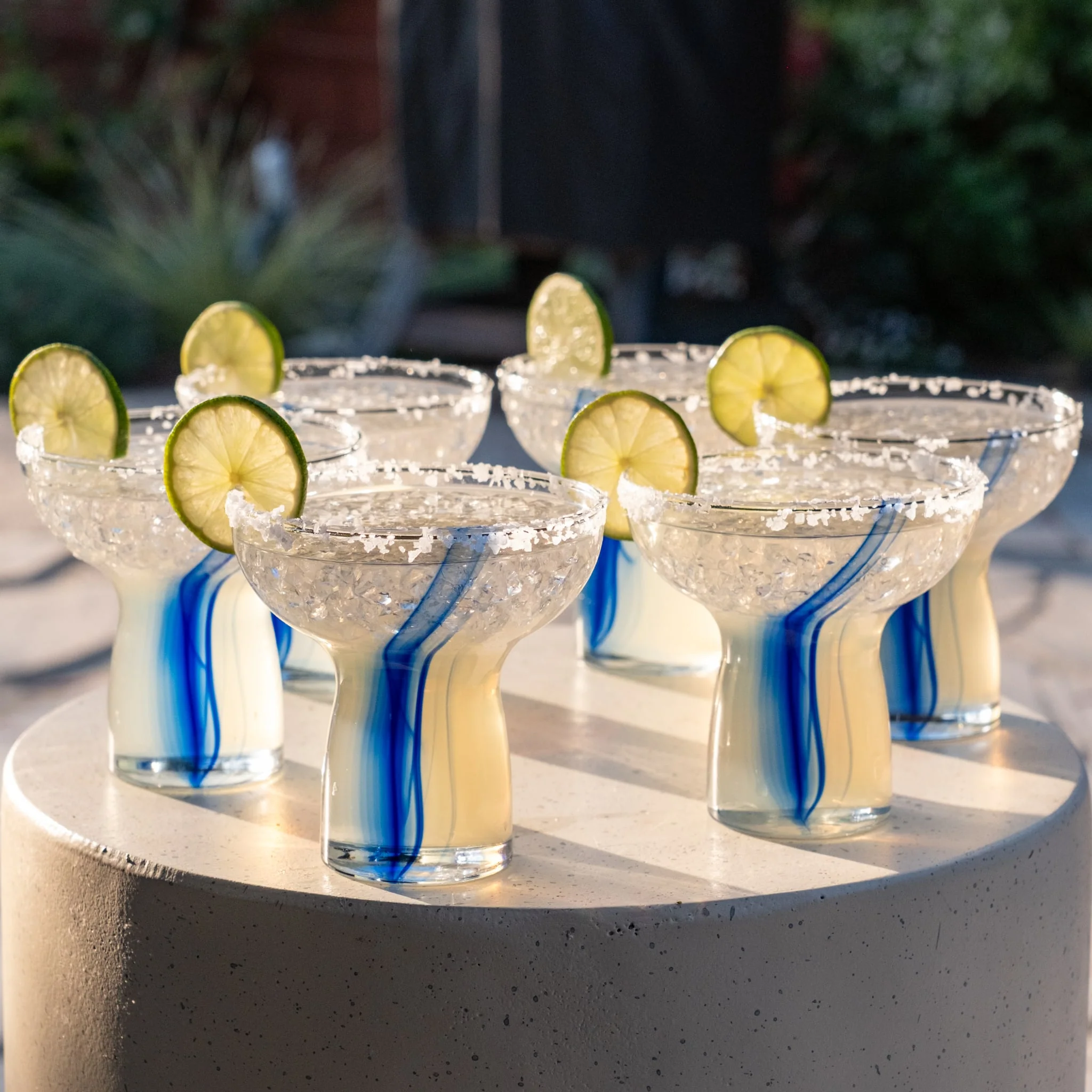 Libbey Blue Ribbon Stemless Margarita Glasses, 10.25 ounce, Set of 6