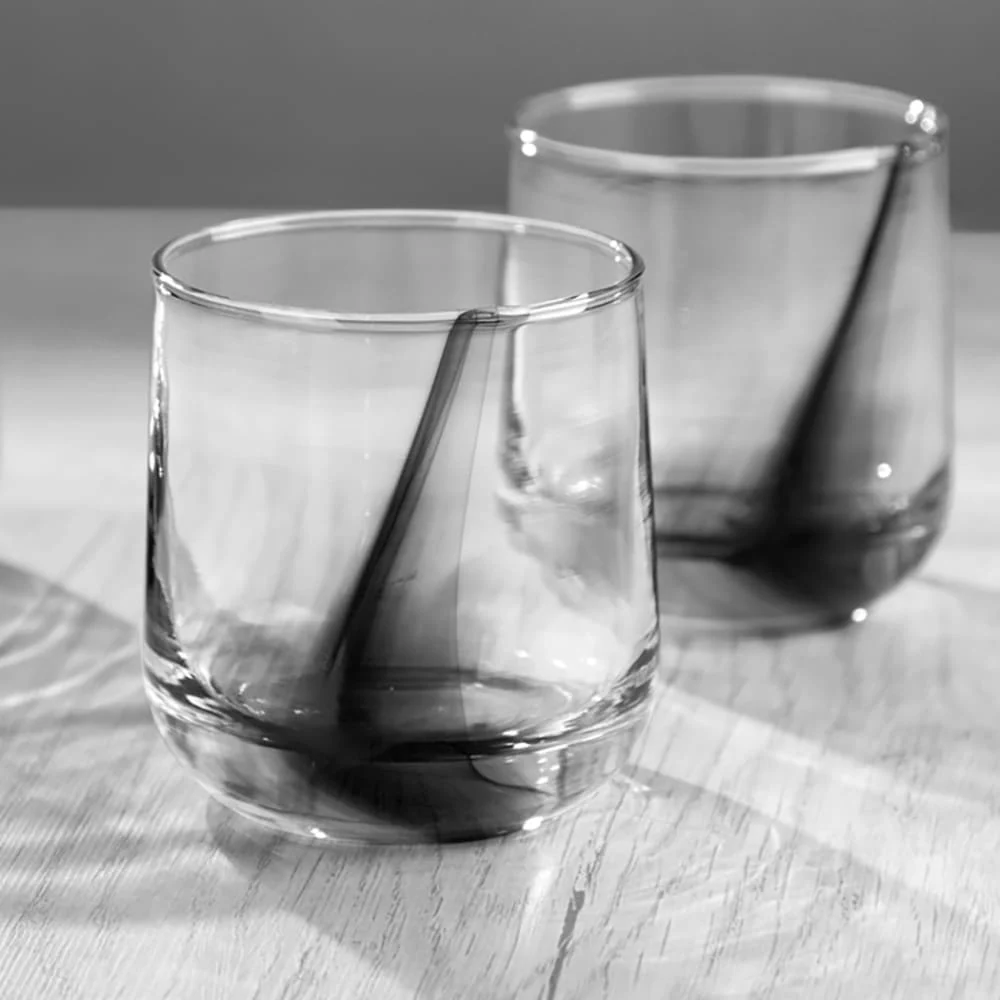 Libbey Ascent Black Ribbon 岩石杯，13 盎司，8 只装
