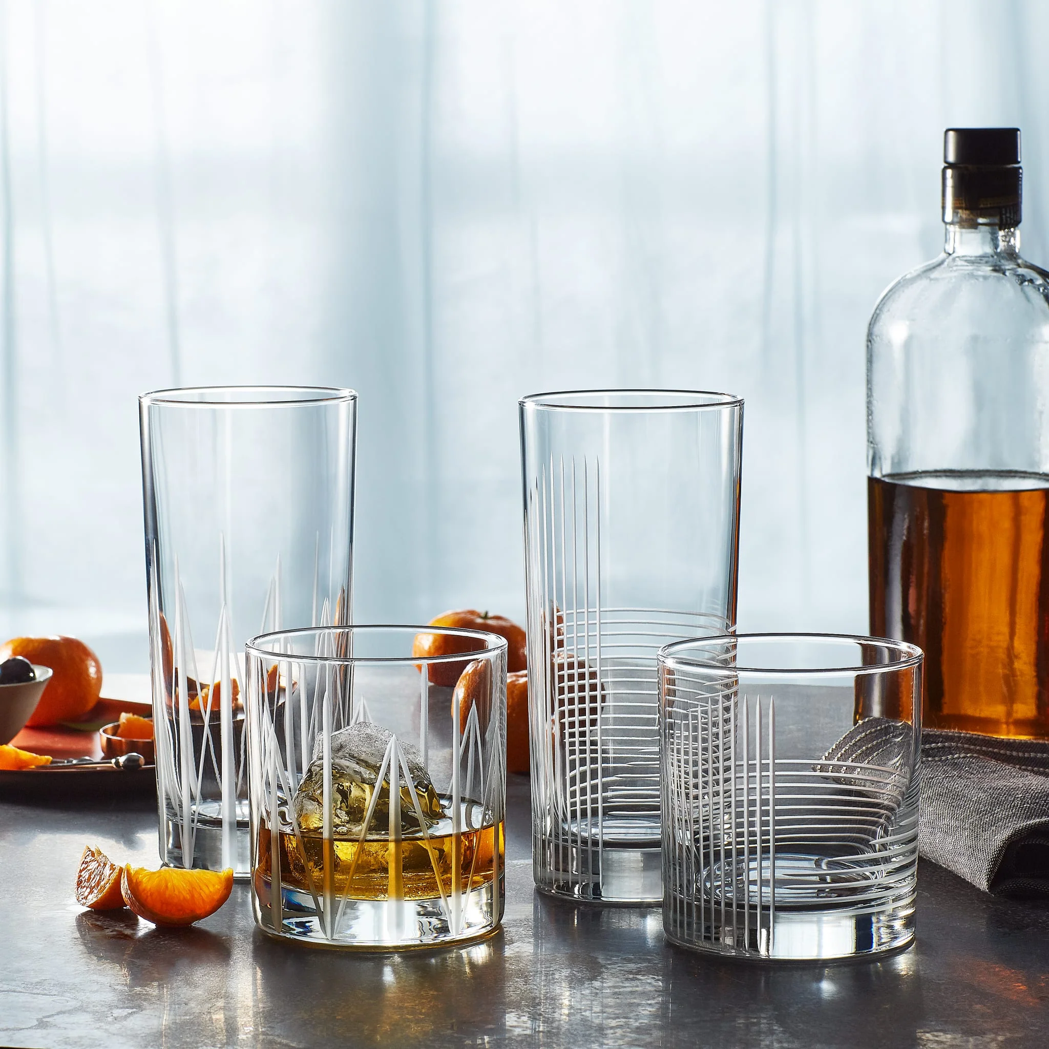Libbey Cut Cocktails Passage 岩石杯，11 盎司，4 只装