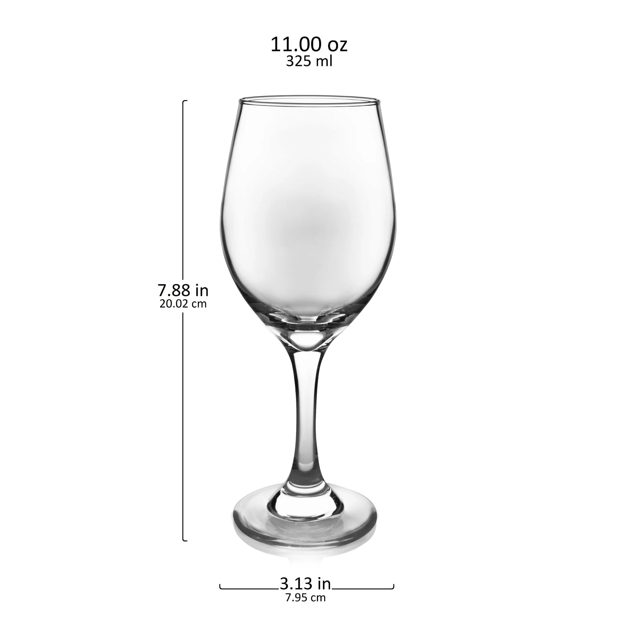 Libbey Classic White Wine Glasses, 11 ounce, Set of 4