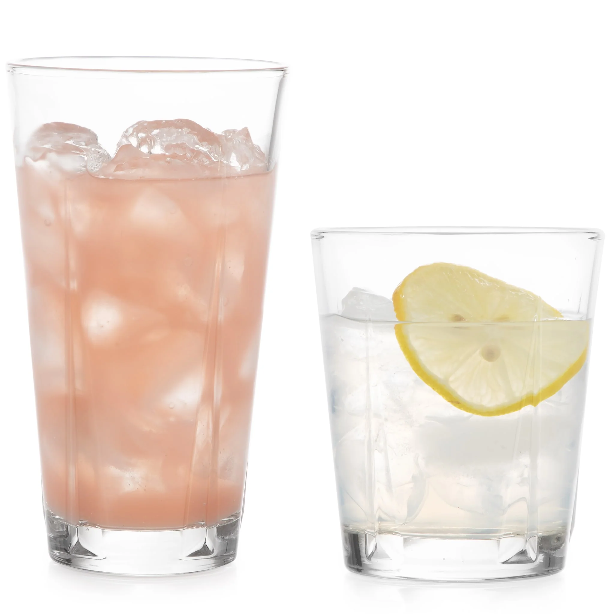 Libbey Monterrey 8件套平底杯和洛克杯玻璃杯套装