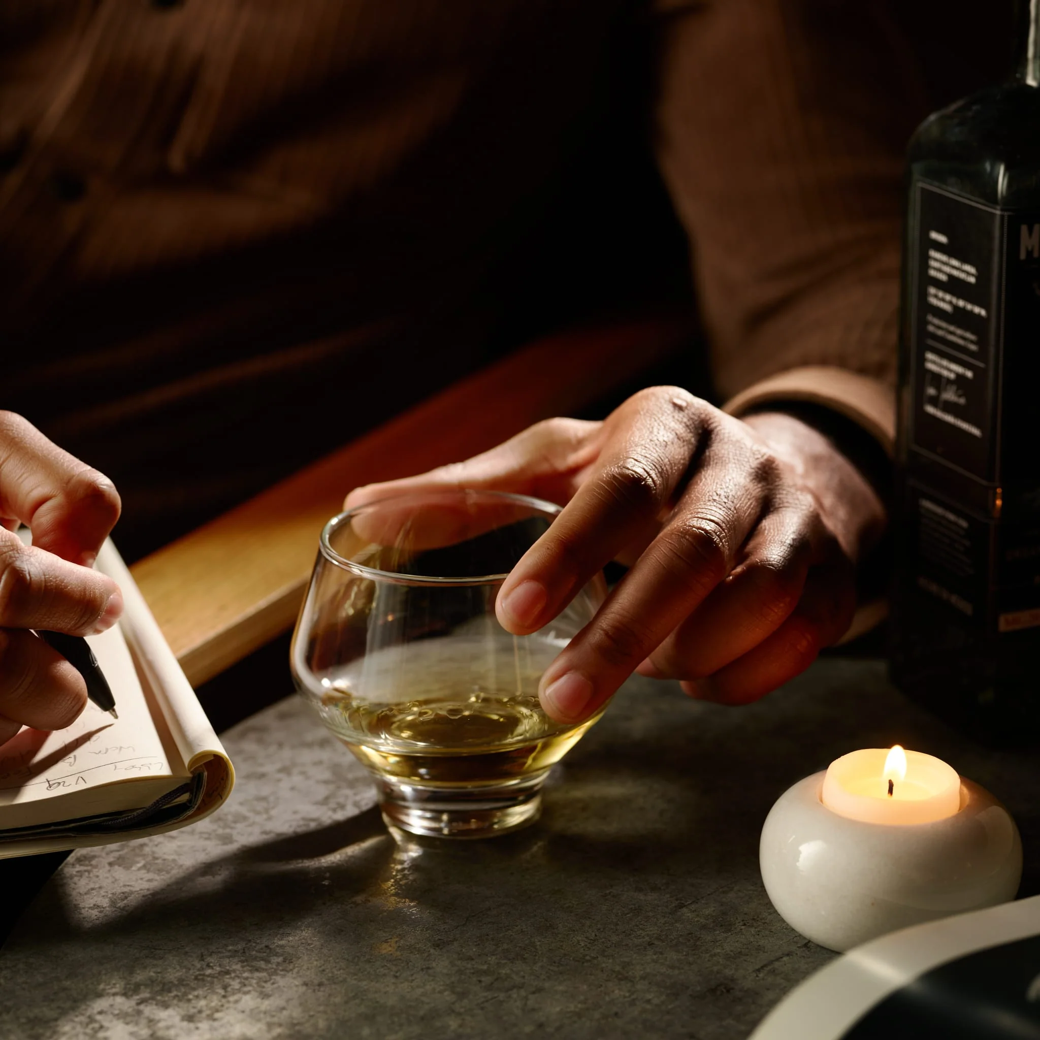 Libbey Mezcal All Purpose Stemless Stackable Spirits Glasses, 12.6 ounce, Set of 4