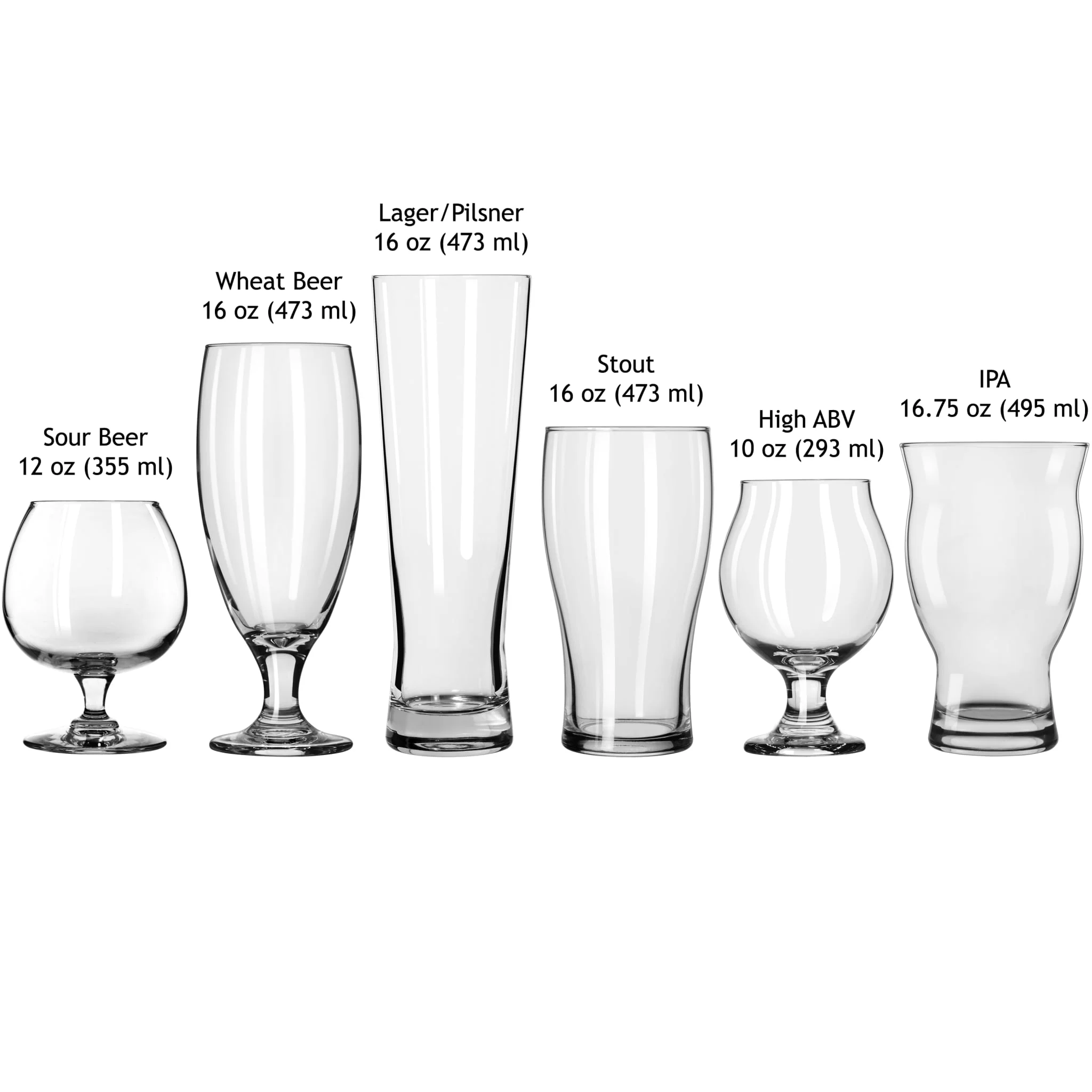 Libbey Craft Brews 什锦啤酒杯，6 只装含礼盒