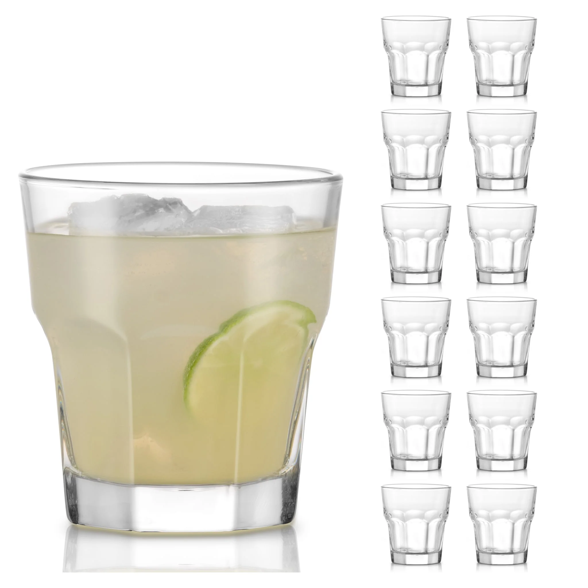 Libbey Gibraltar DuraTuff 双份古典岩石杯，12 盎司，12 只装