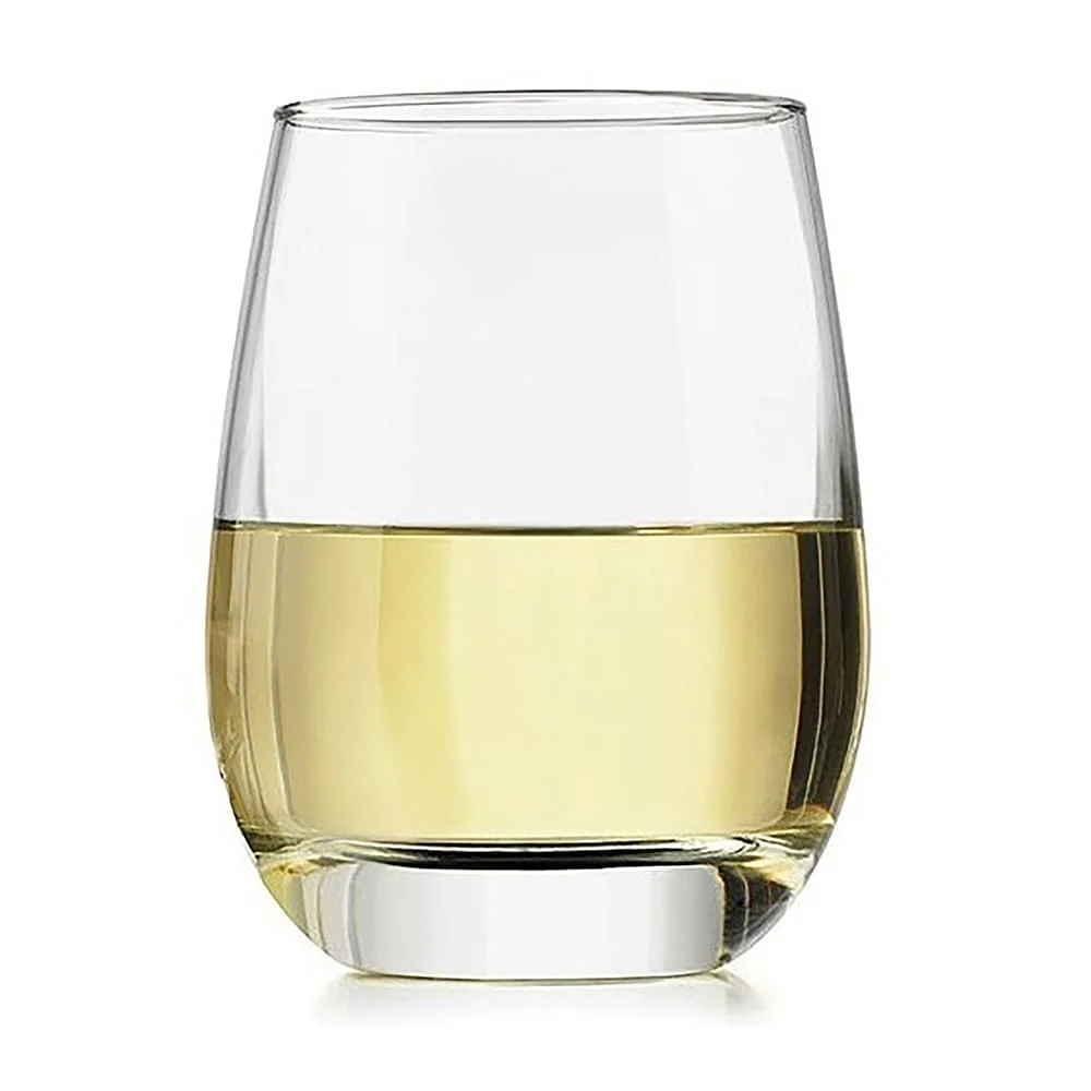 Libbey 无梗玻璃杯，透明，15.25 盎司，12 只装