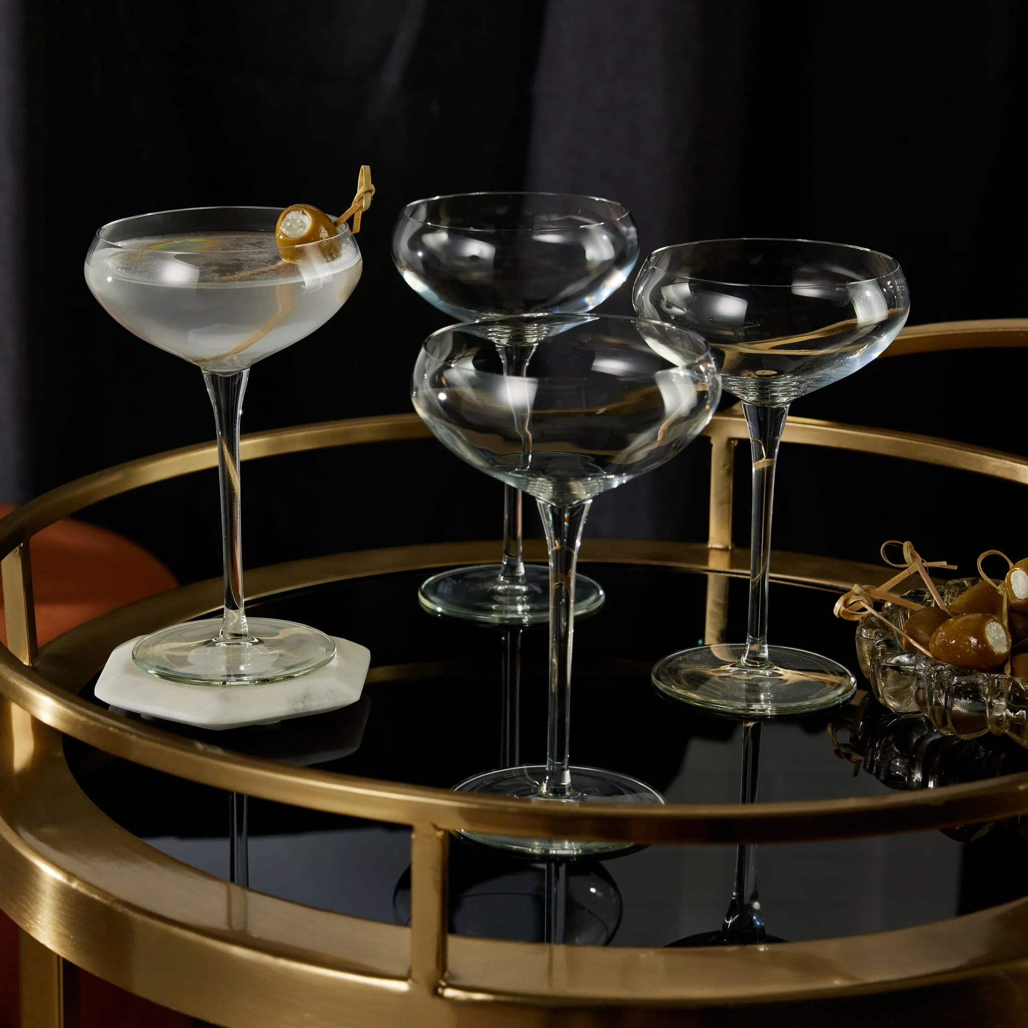 Libbey Signature Kentfield Coupe Cocktail Glasses, 9 Ounce, Set of 4
