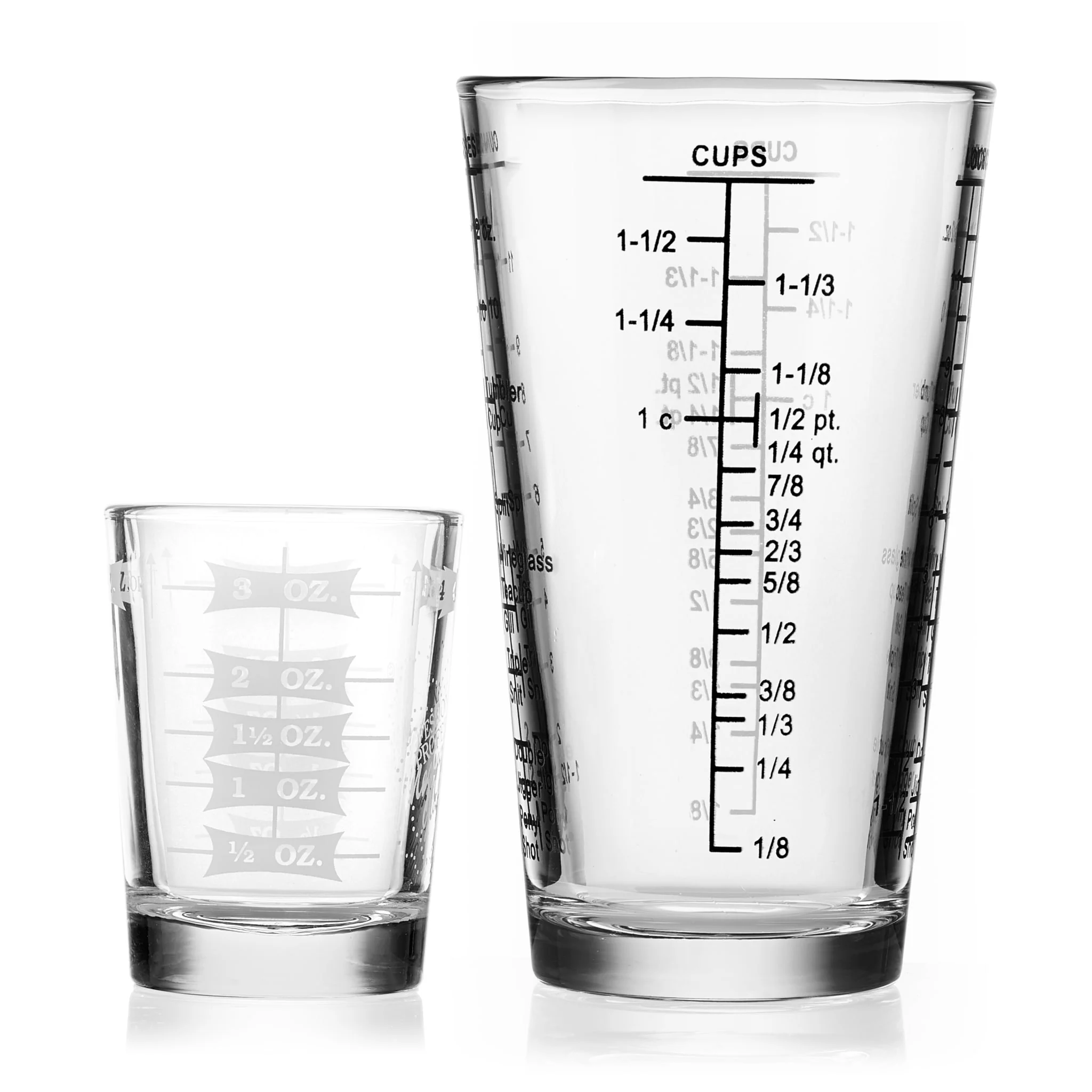 Libbey Mixologist Essentials 2 Piece Measuring Glass Set