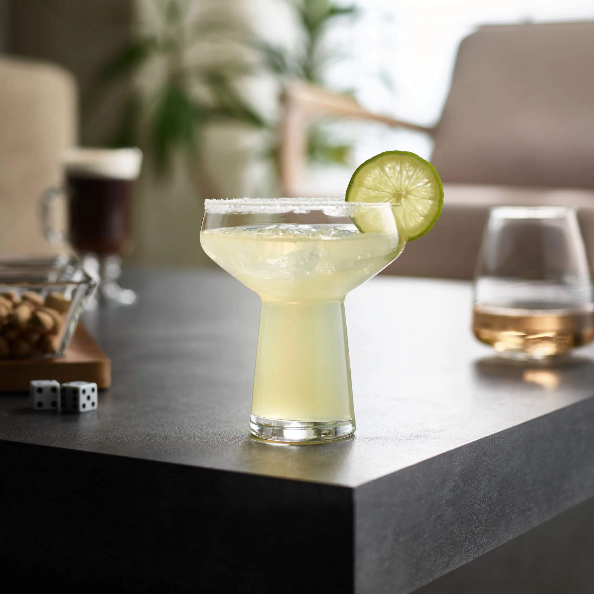 Libbey 大号无柄玛格丽特杯，14 盎司，4 只装