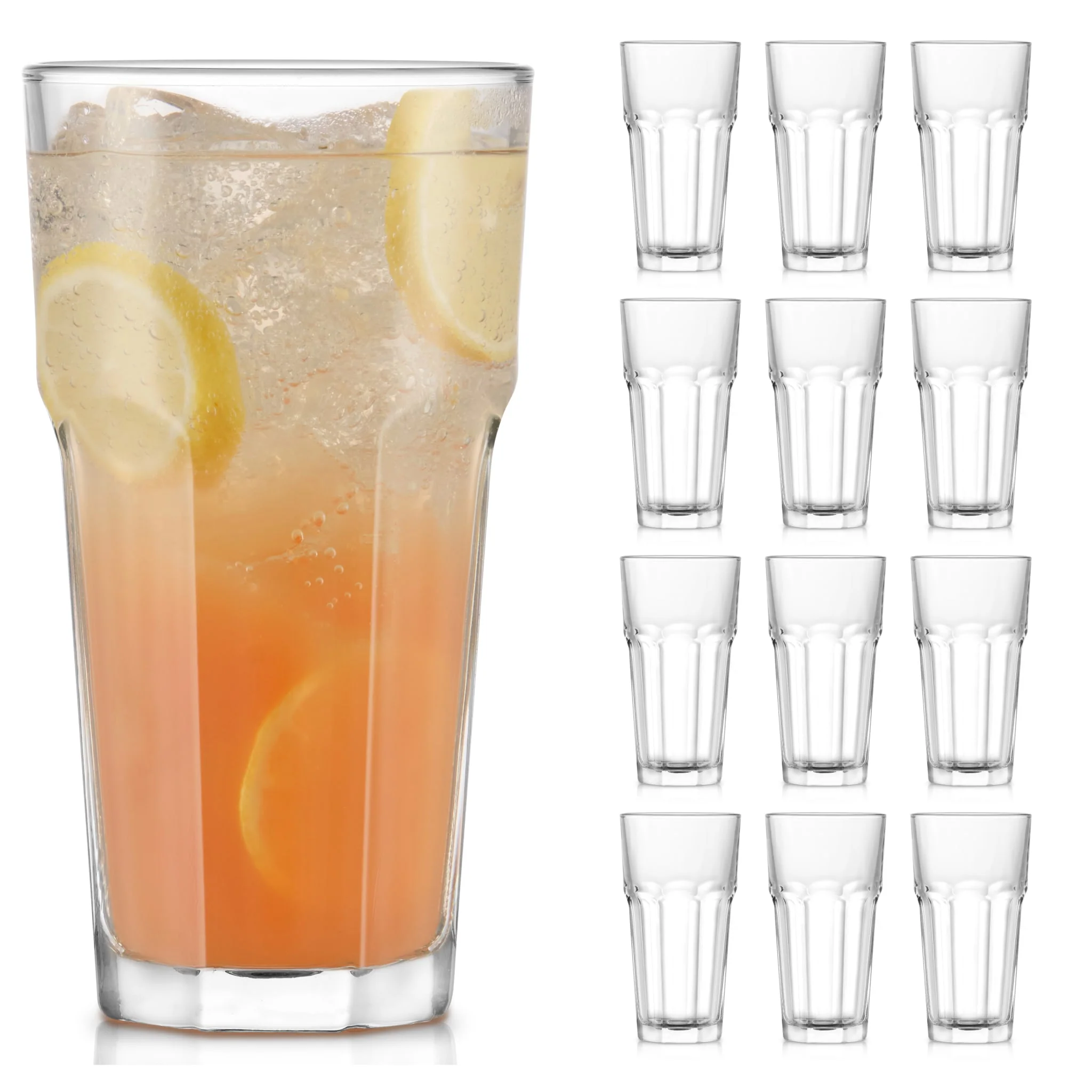 Libbey Gibraltar DuraTuff 冷饮杯，16 盎司，12 只装