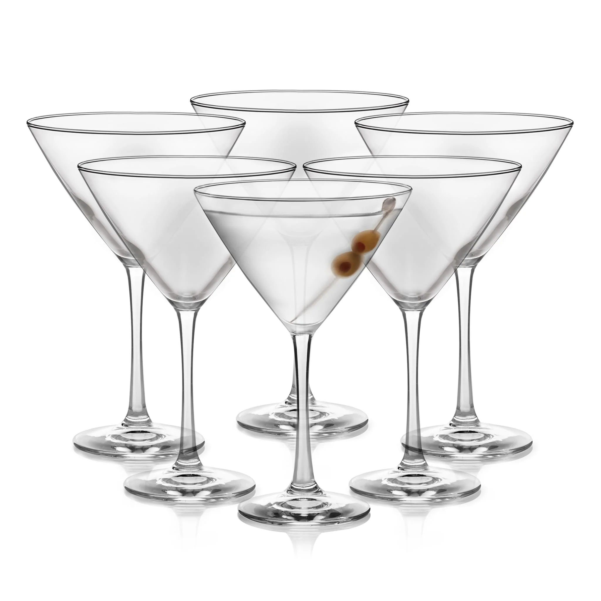 Libbey Vina Martini Glasses, 12 ounce, Set of 6