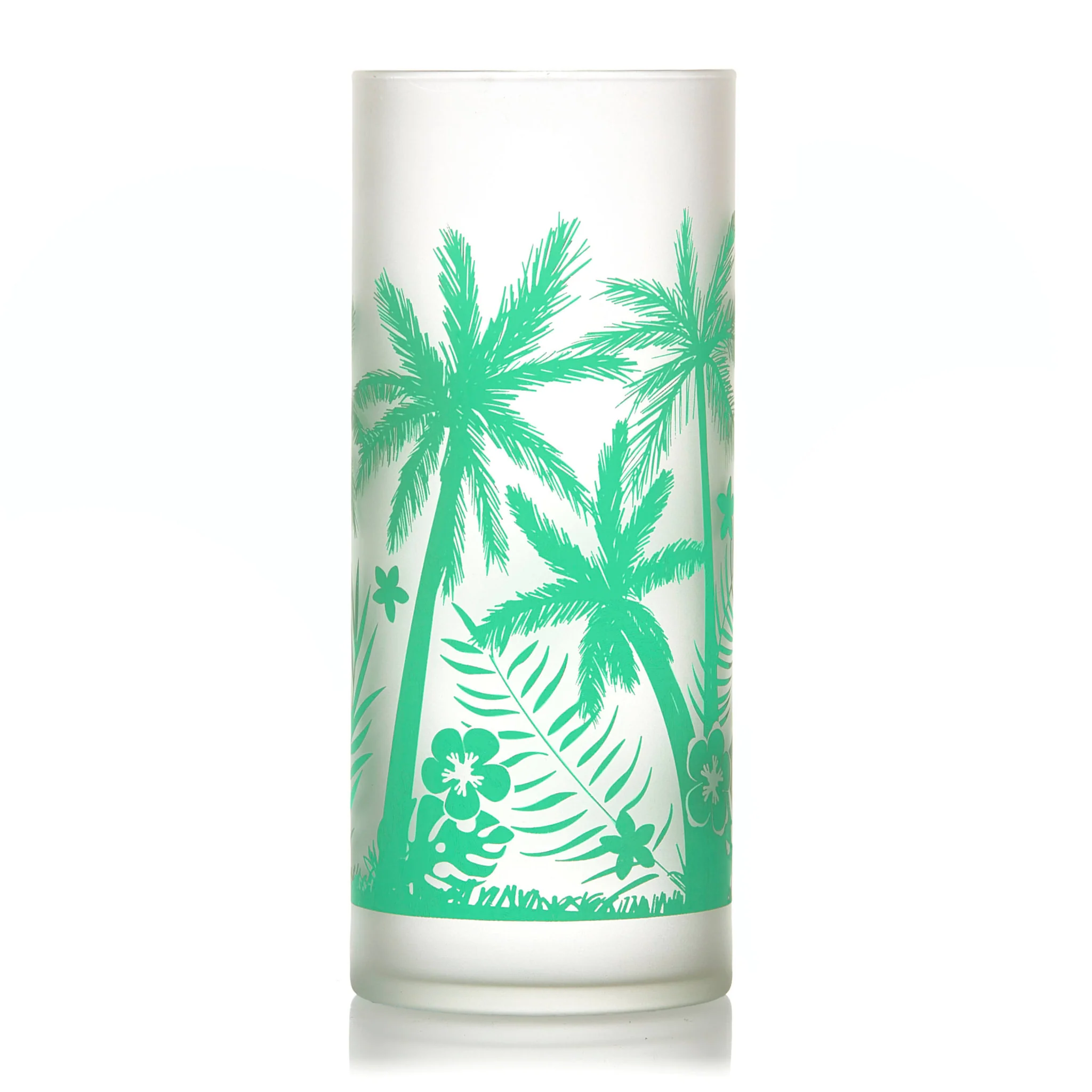 Libbey Vintage Palm Trees 冷饮杯，16盎司，4只装