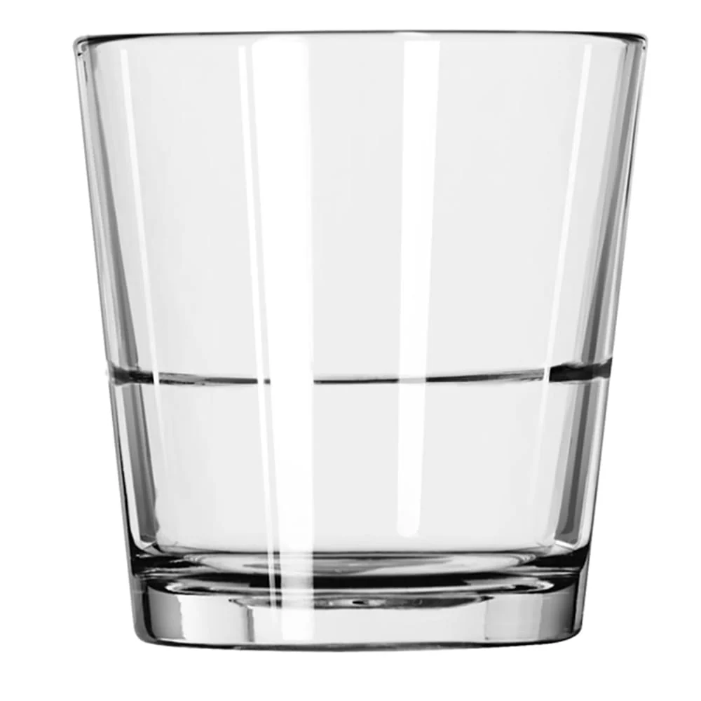 Libbey Restaurant Basics Stacking Rocks Glasses, 9 ounce, Set of 12