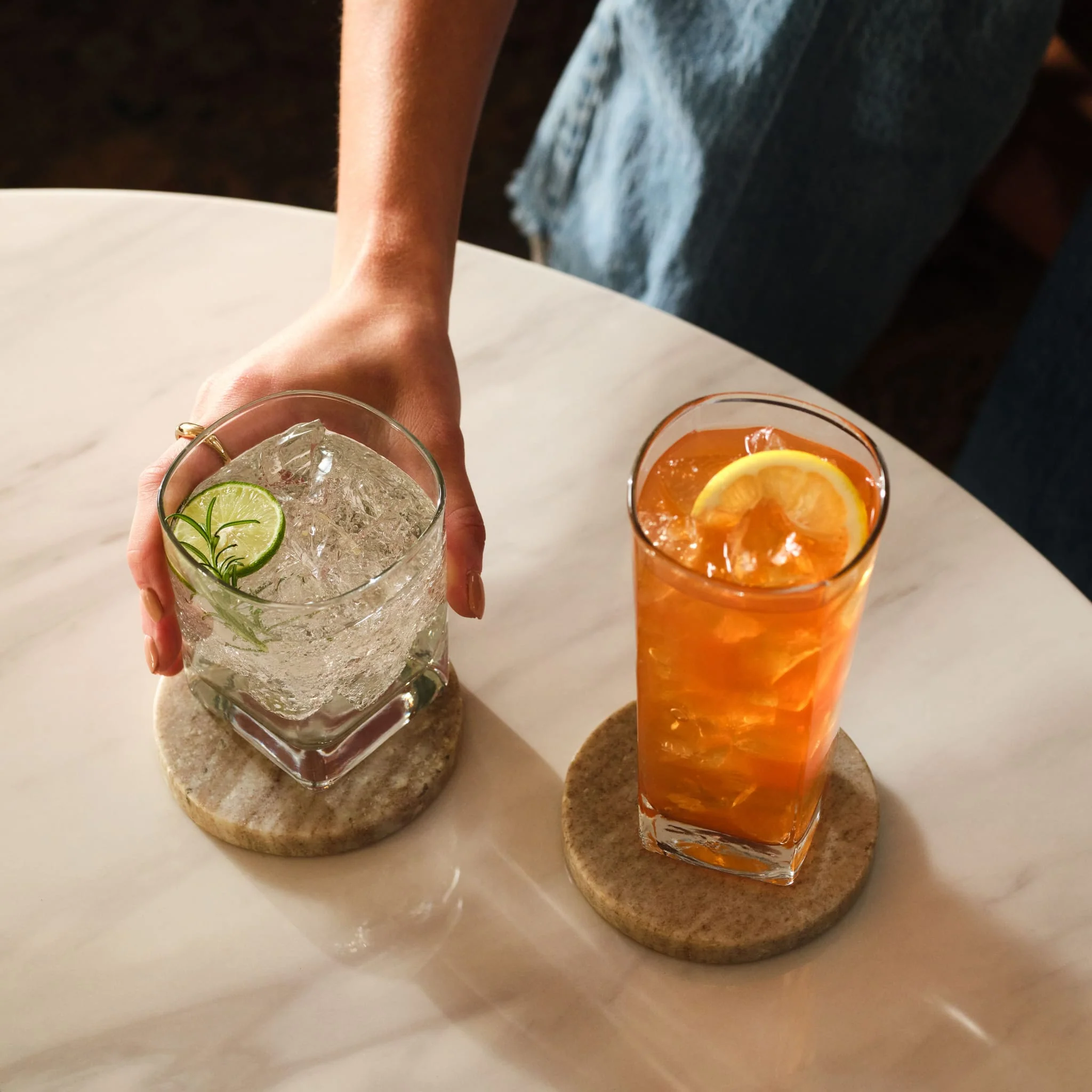 Libbey City 16 Piece Tumbler and Rocks Glassware Set