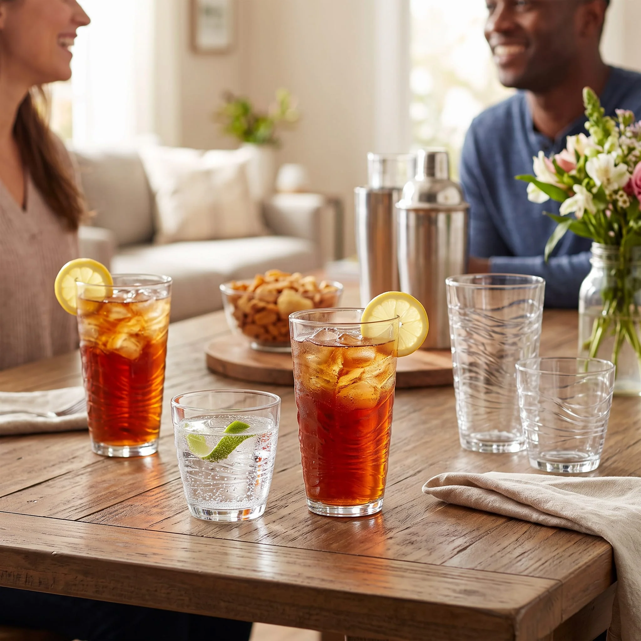 Libbey Orbita 直身杯与洛克杯16件套