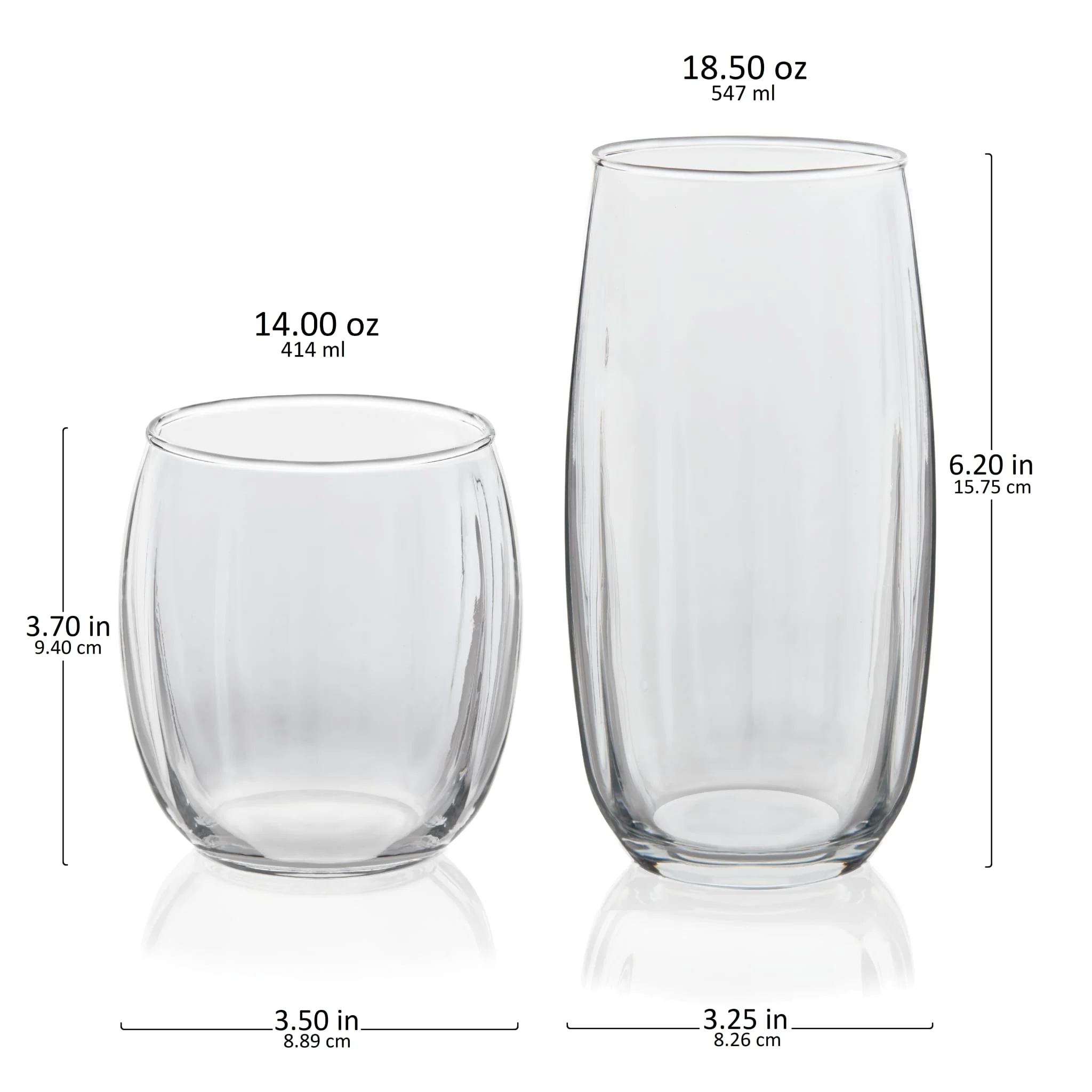 Libbey Samba 16 Piece Tumbler and Rocks Glass Set