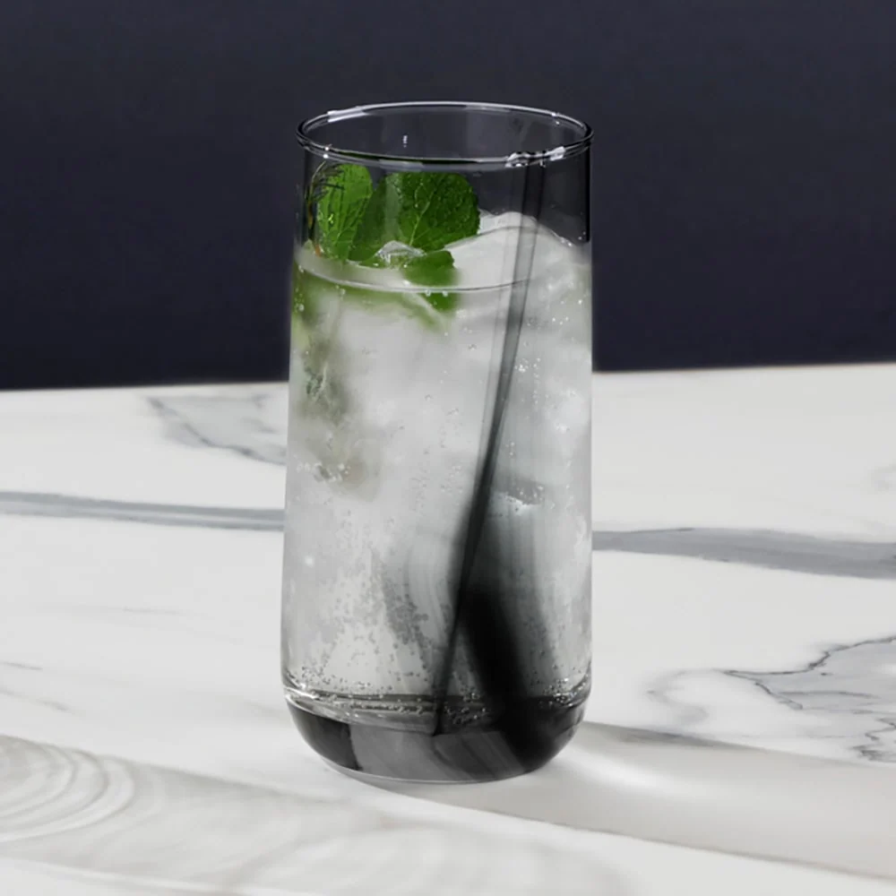 Libbey Ascent 黑色缎带高球杯，16 盎司，8 只装