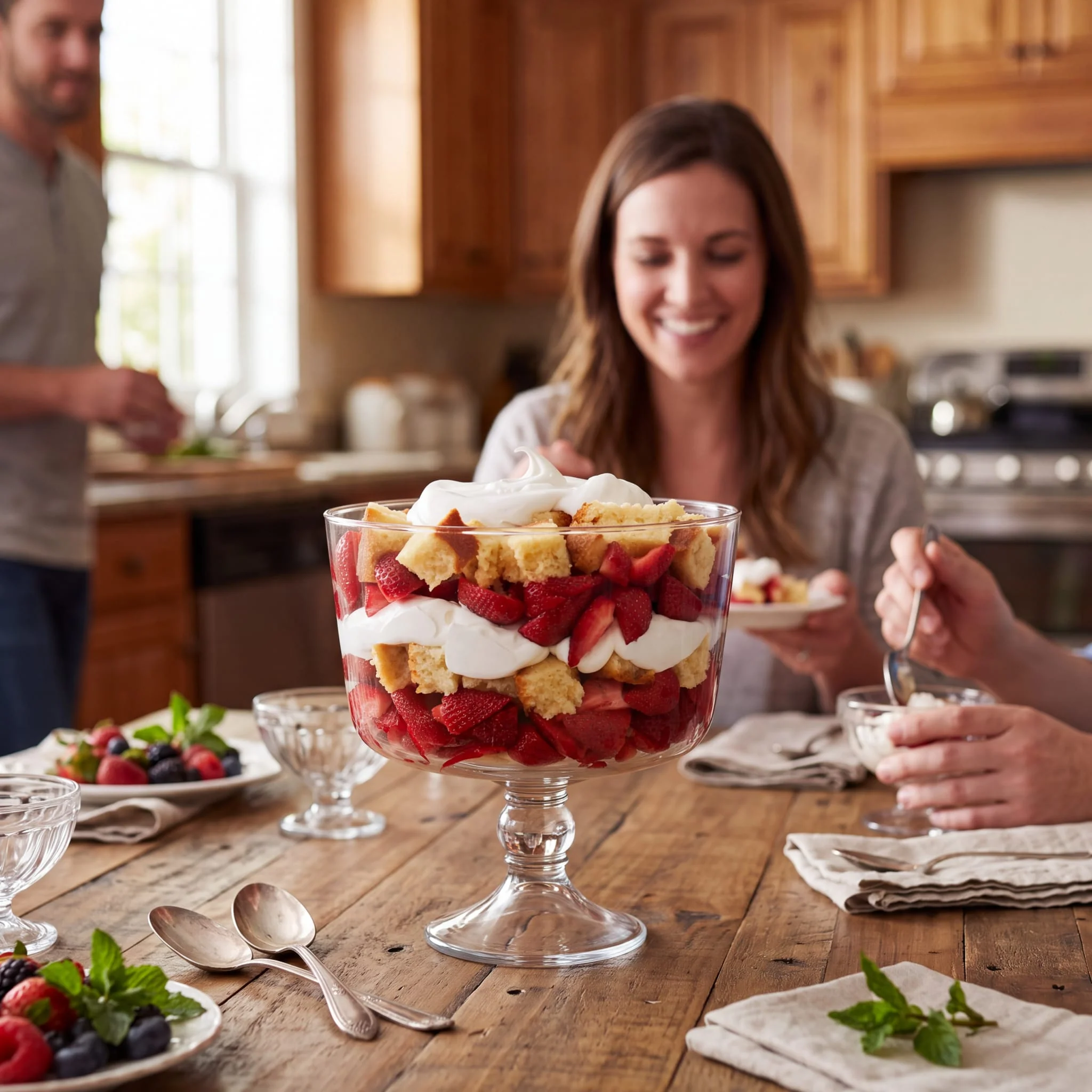Libbey Selene Footed Glass Trifle Bowl, 9 inch