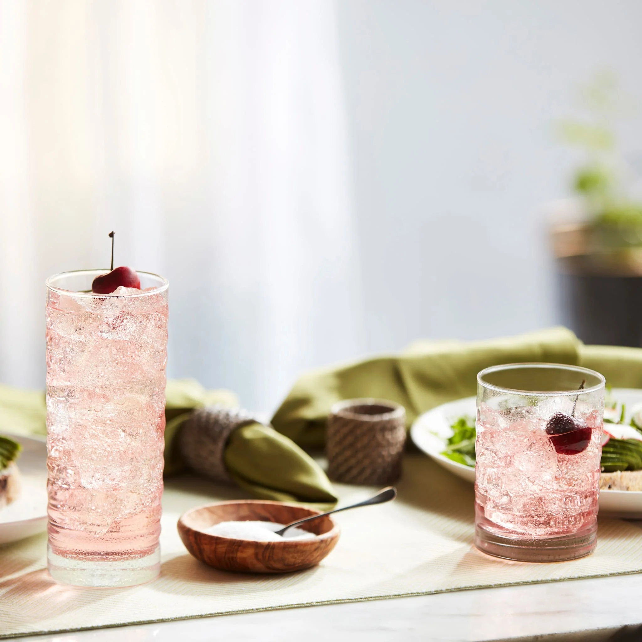 Libbey Pueblo 16件套平底杯与古典杯玻璃杯套装