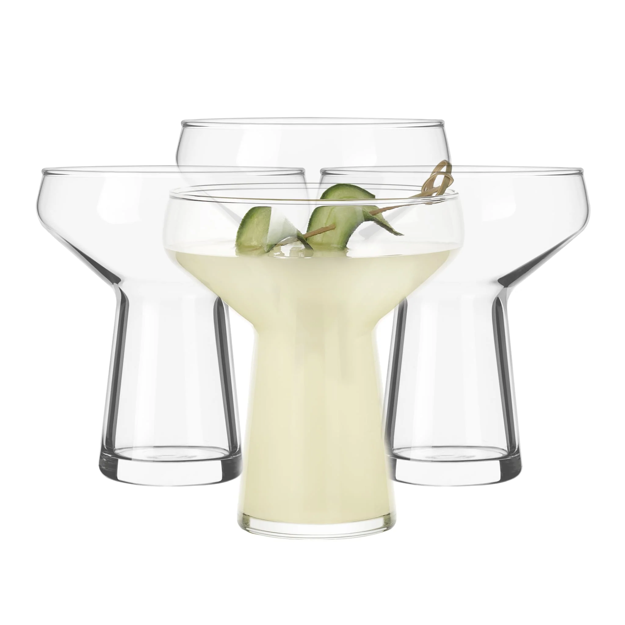 Libbey 大号无柄玛格丽特杯，14 盎司，4 只装