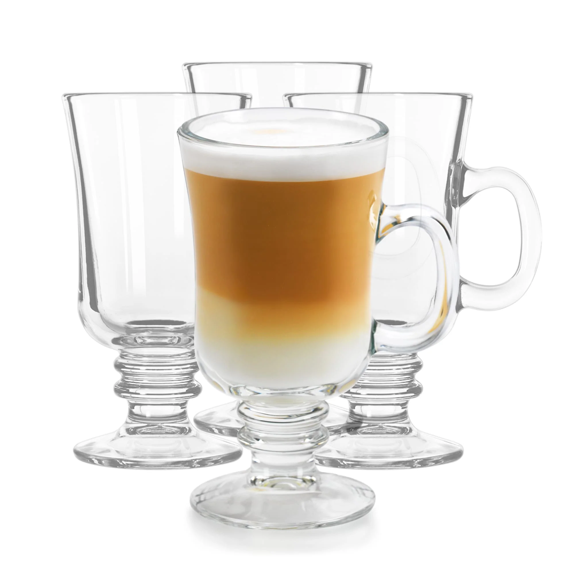 Libbey 爱尔兰咖啡马克杯玻璃杯，8.5 盎司，4 只装