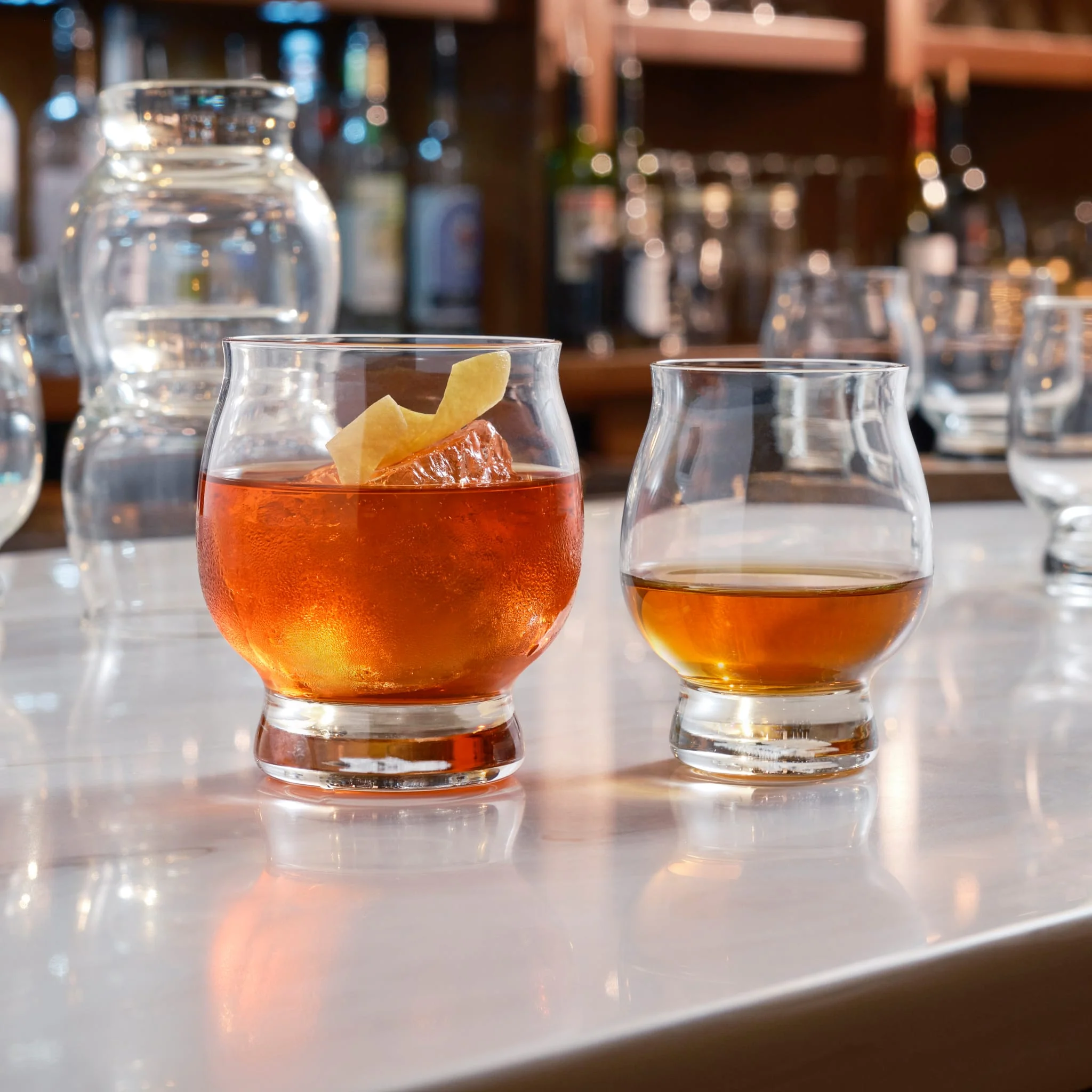 Libbey Signature Kentucky Bourbon Trail Whiskey Cocktail Glass, 13.5 ounce, Set of 4
