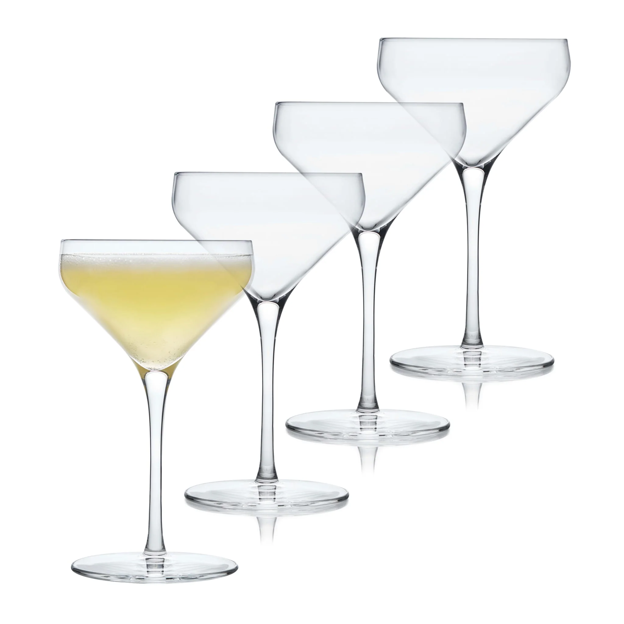 Libbey Signature Greenwich Coupe Cocktail Glasses, 8 Ounce, Set of 4