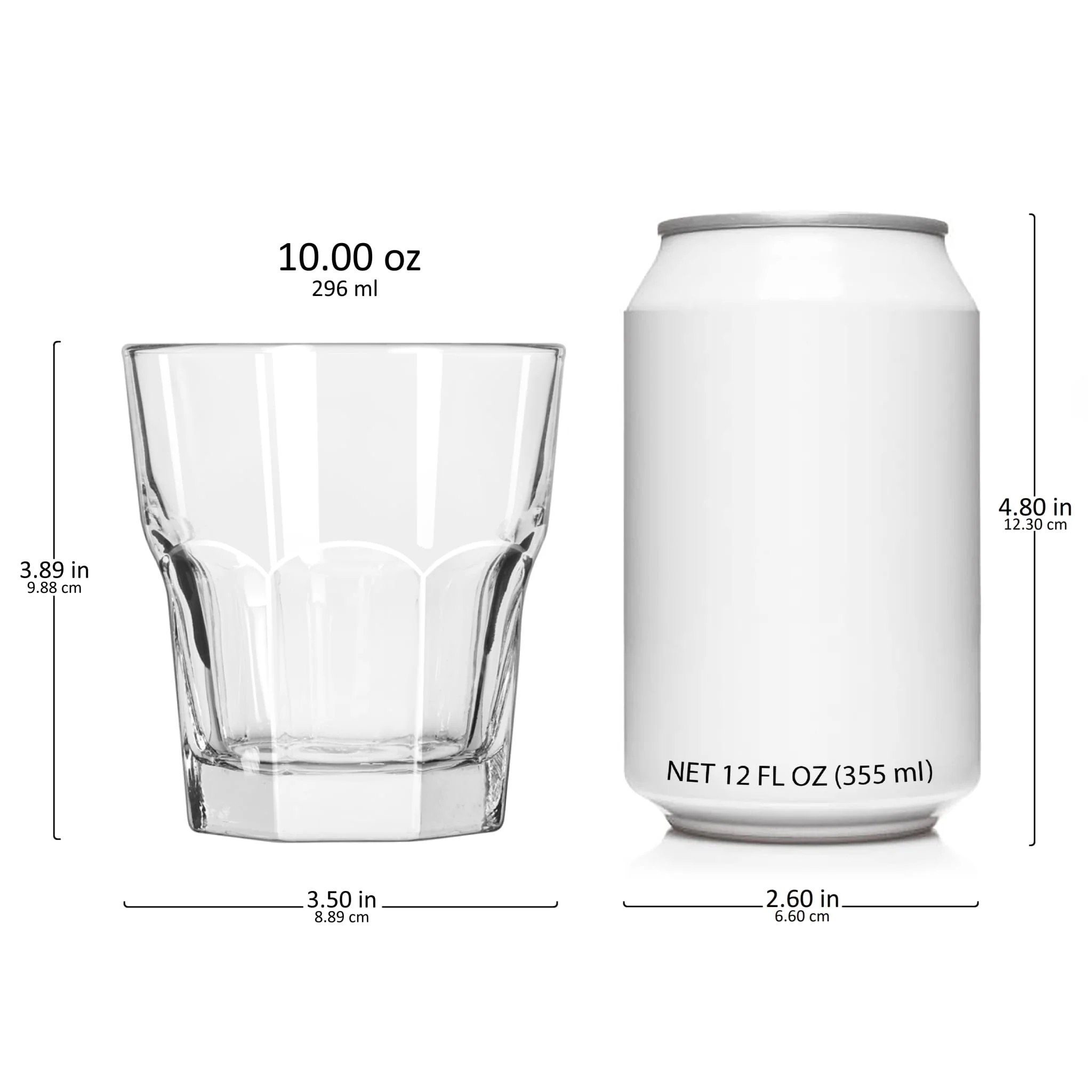 Libbey Gibraltar DuraTuff Rocks Glasses, 10 Ounce, Set of 12