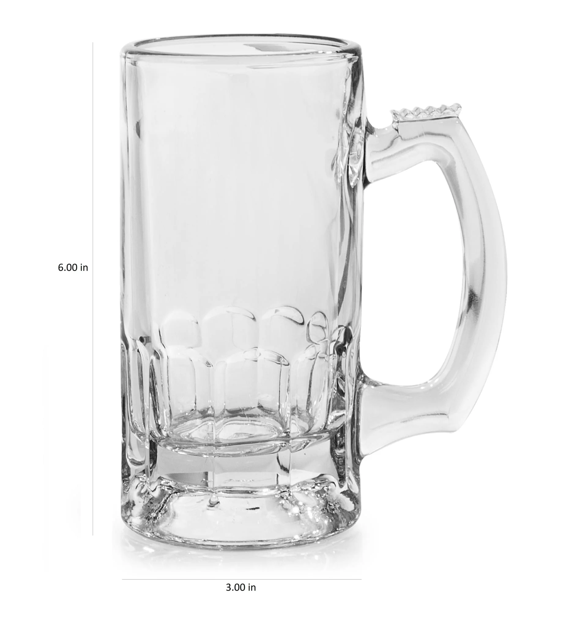 Libbey Craft Brews Glass Beer Mug，12.7 盎司，4 件套