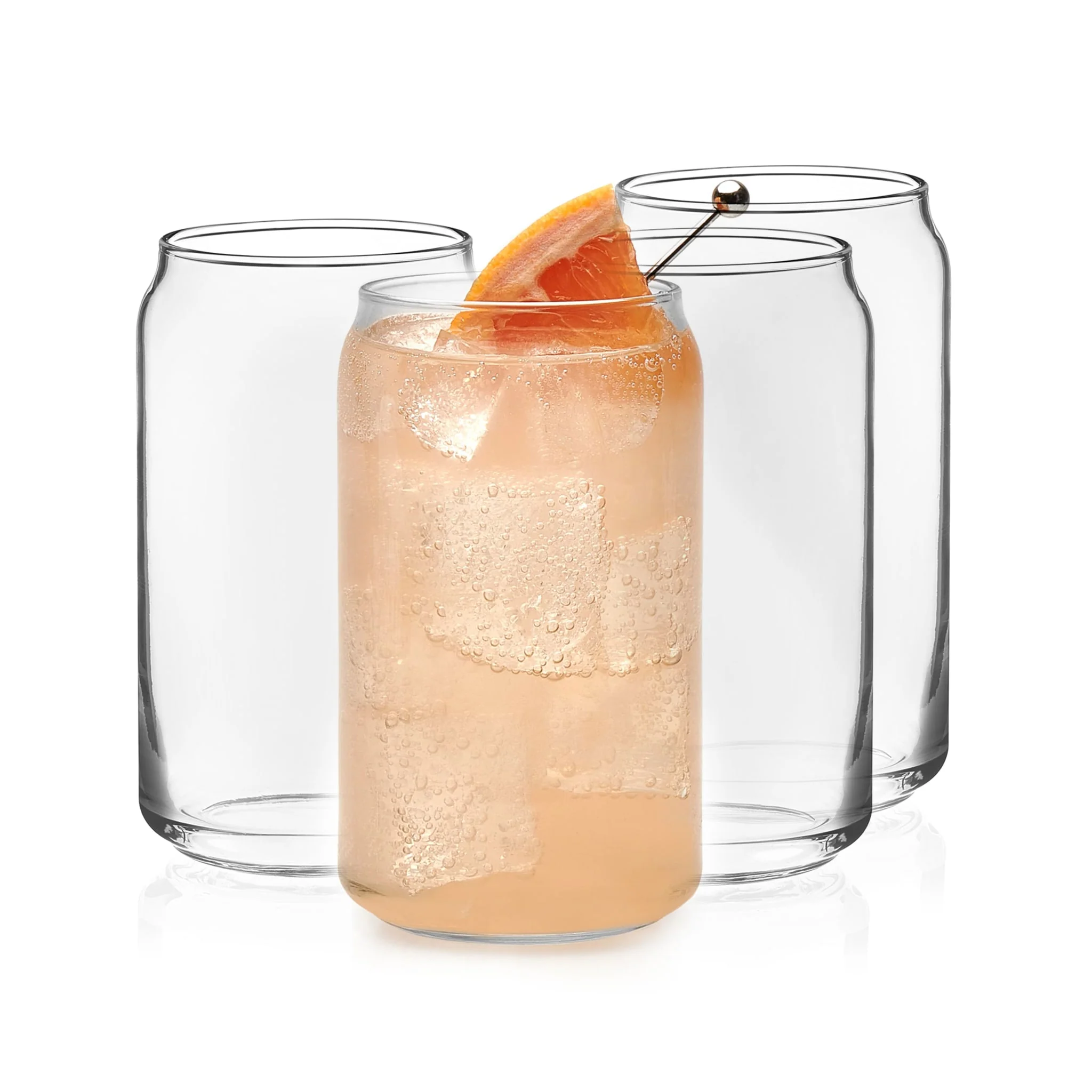 Libbey Classic Can 平底杯，16 ounce，4 只装