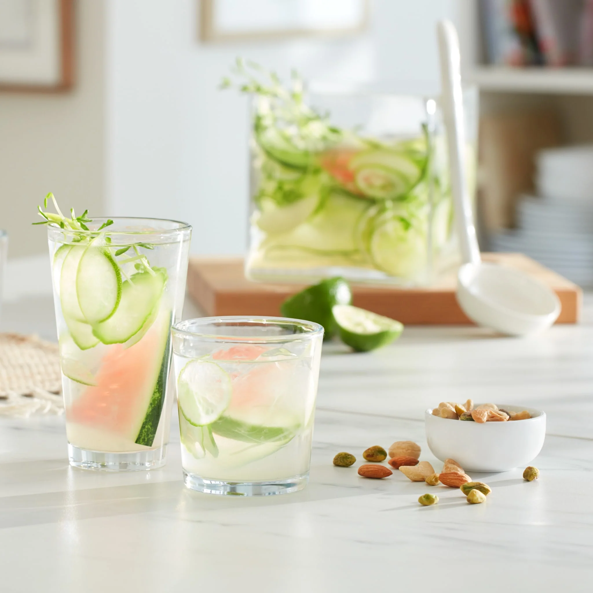 Libbey Preston 16 Piece Tumbler and Rocks Glass Set