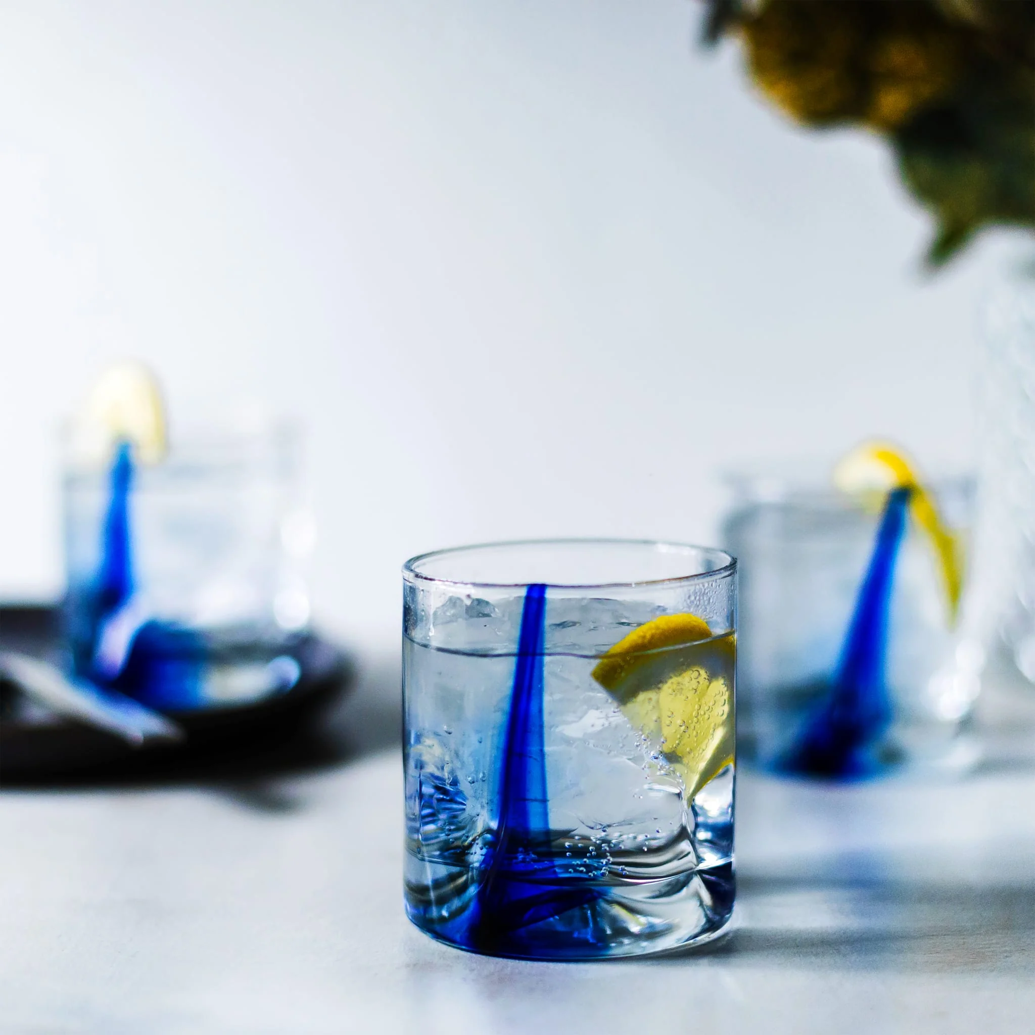 Libbey Blue Ribbon Impressions Small Rocks Glasses, 8 ounce, Set of 8