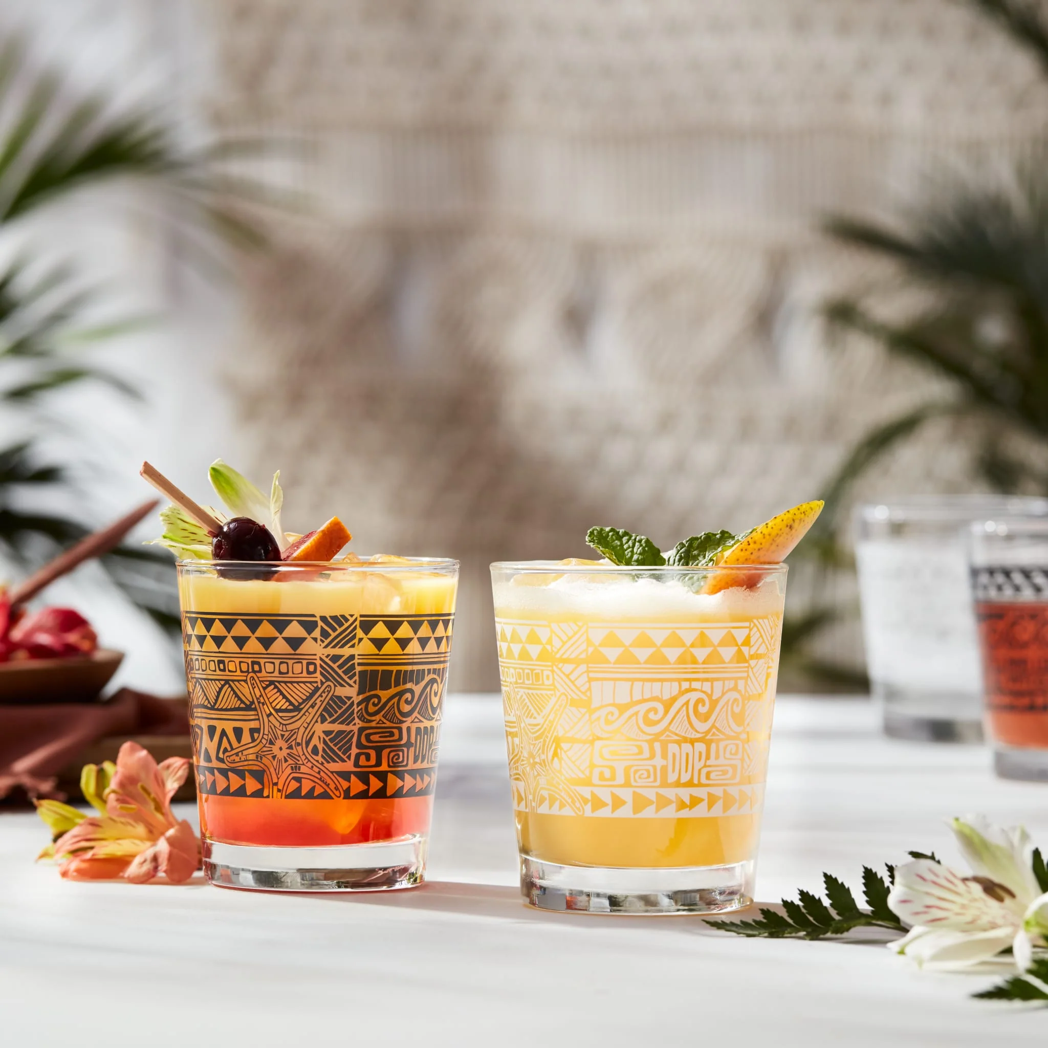 Libbey Tiki Kahiko 古典杯，黑色，13 ounce，4 只装