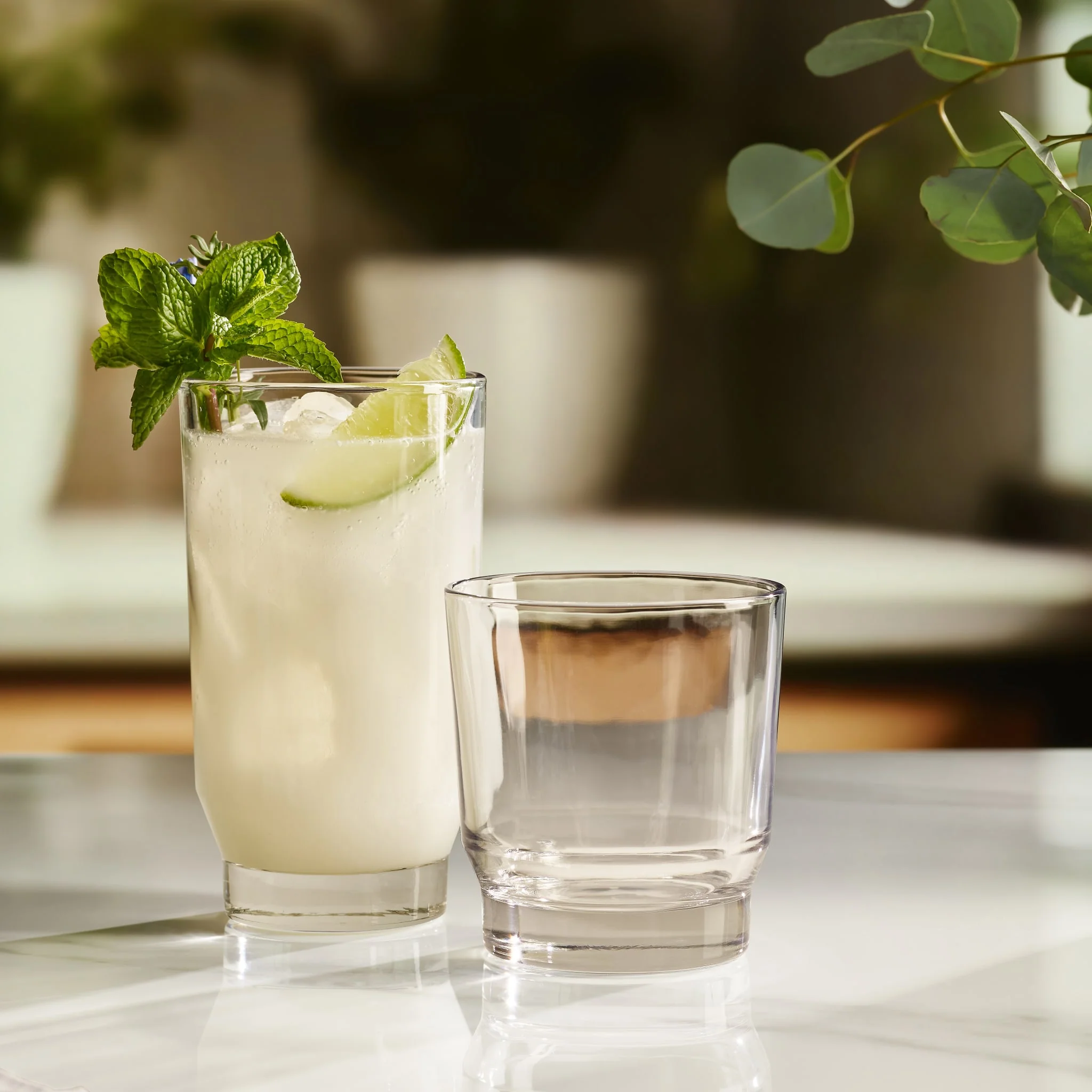 Libbey Merida 8 件套平底杯和洛克杯套装