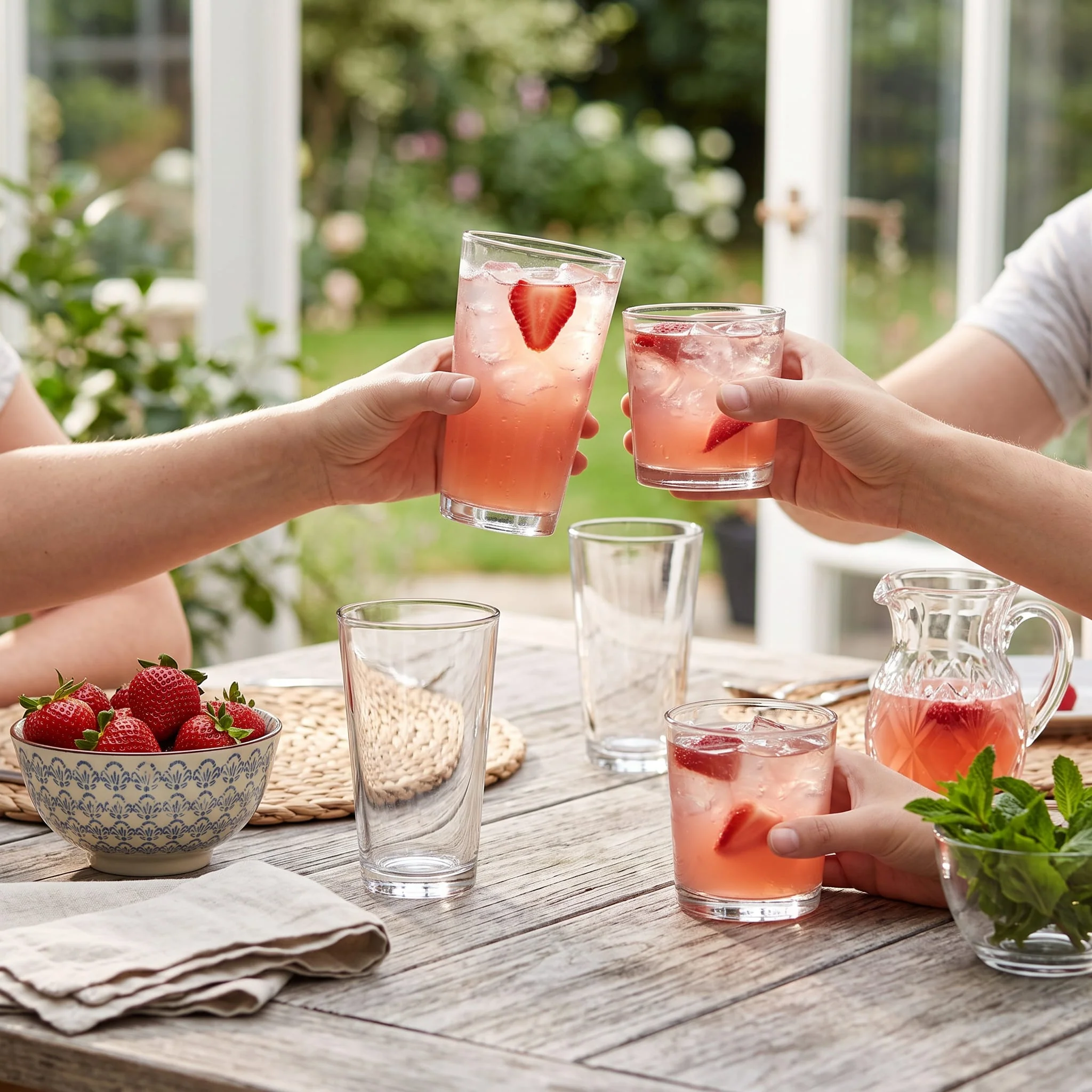 Libbey Flare 16 Piece Tumbler and Rocks Glass Set