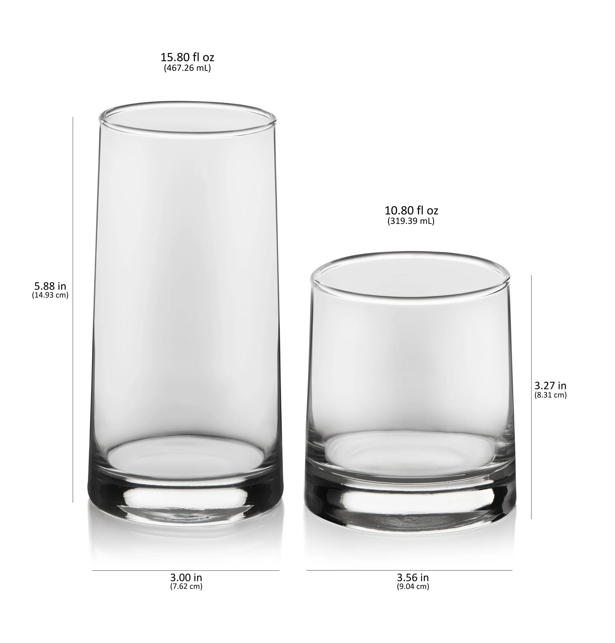 Libbey Cabos 16 Piece Tumbler and Rocks Glass Set