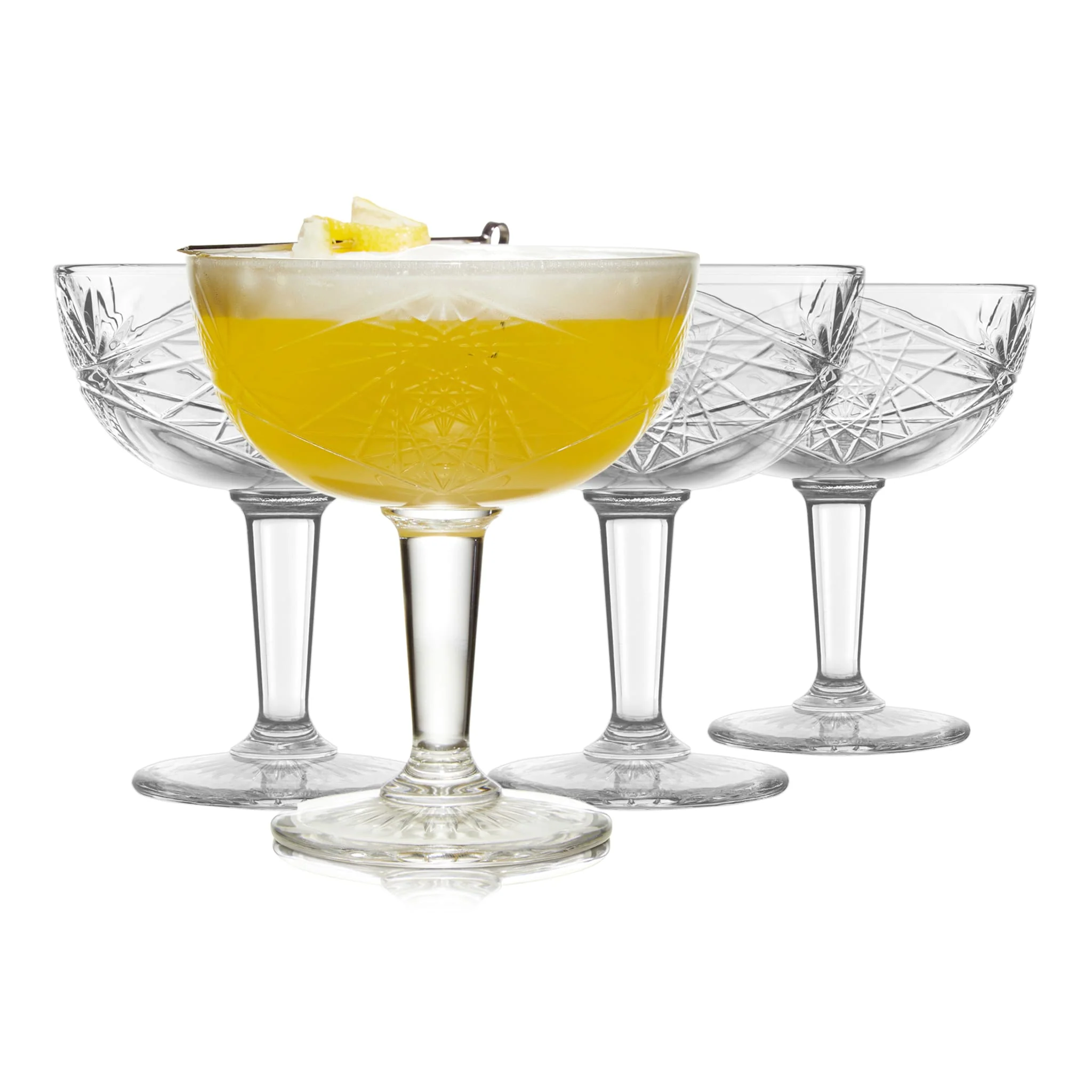 Libbey Hobstar 碟形鸡尾酒杯，8.5 ounce，4 只装