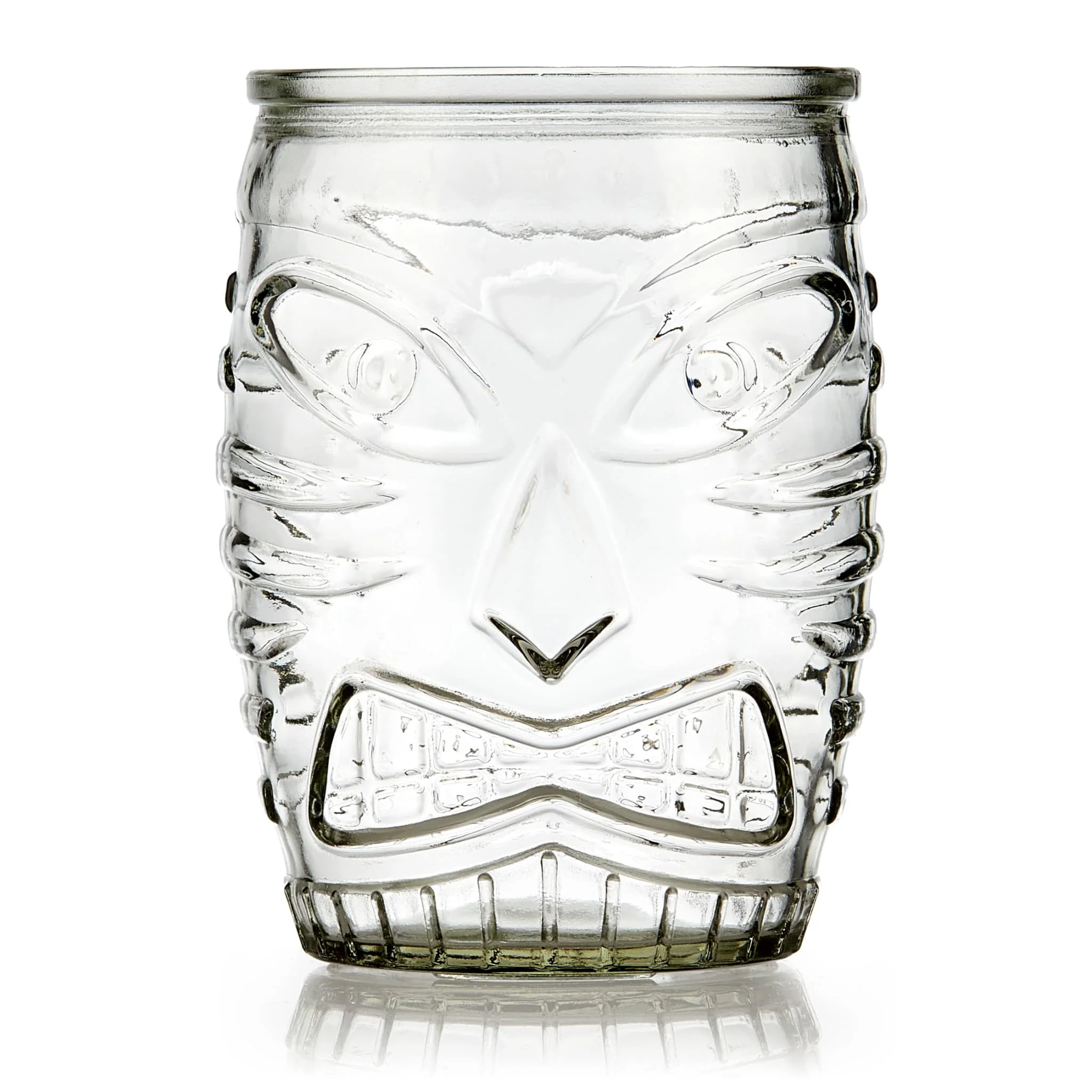 Libbey Classic Tiki Statue Rocks Glass, 16 ounce, Set of 4